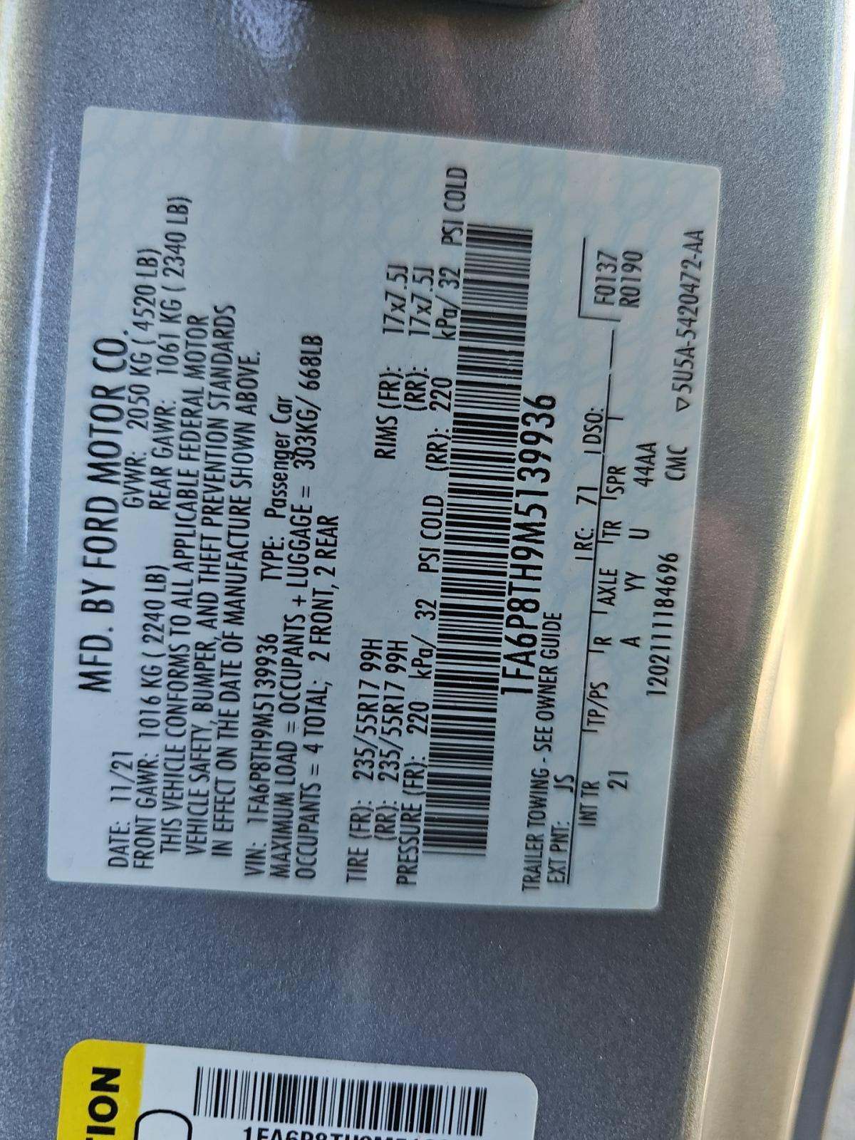 2021 Ford Mustang EcoBoost RWD