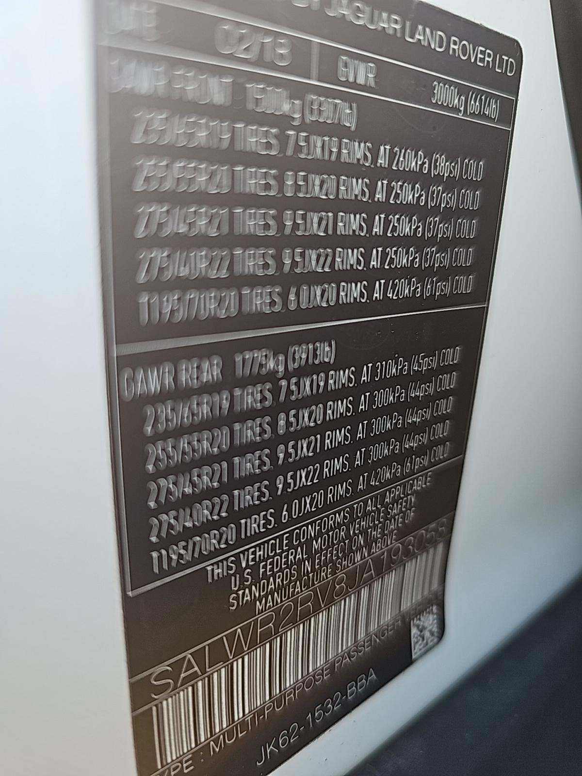 2018 Land Rover Range Rover Sport HSE AWD