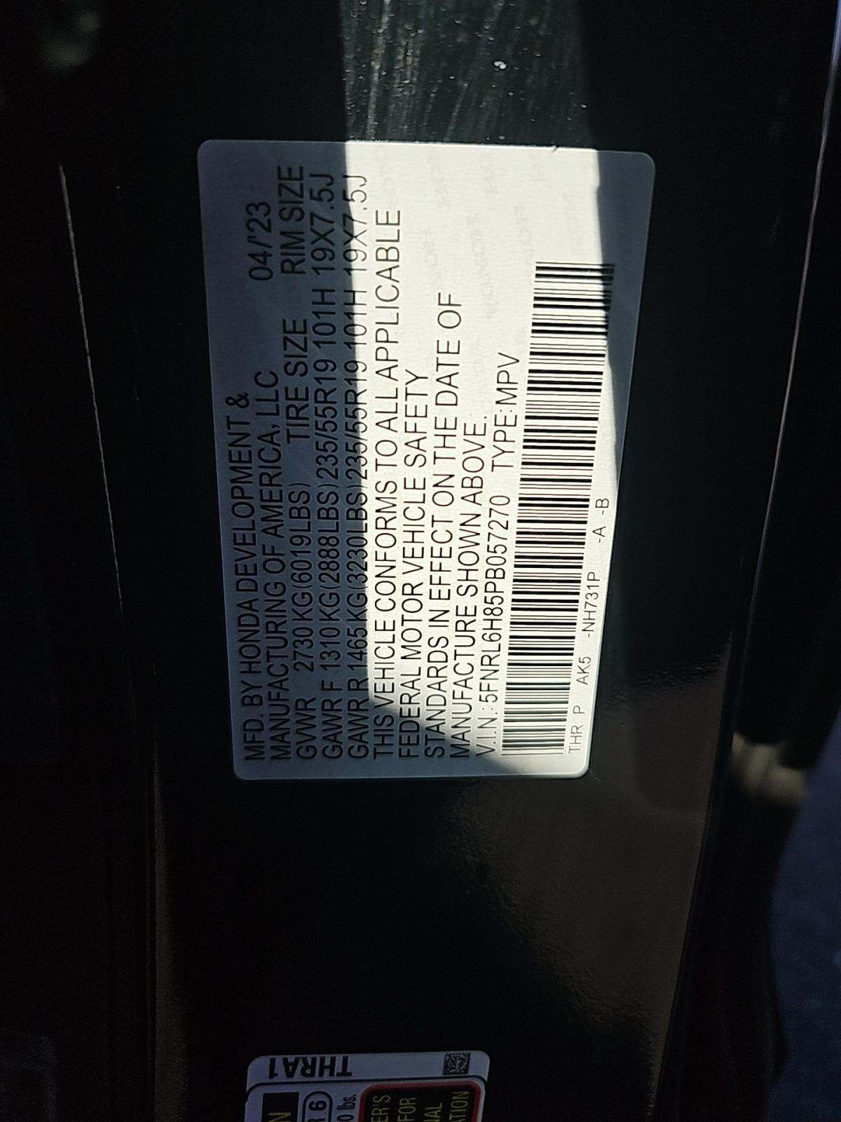 2023 Honda Odyssey Touring FWD