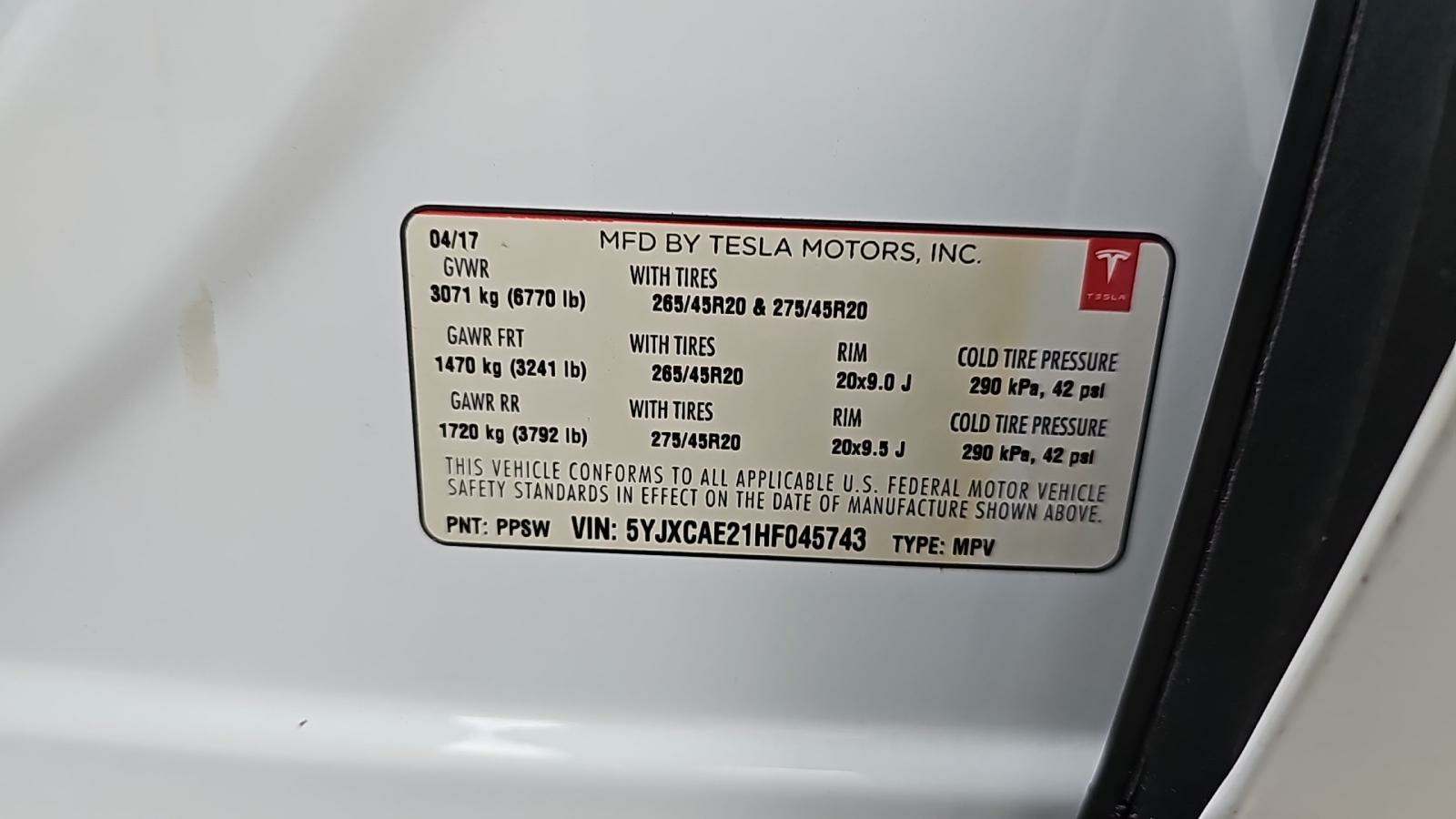 2017 Tesla Model X 90D AWD