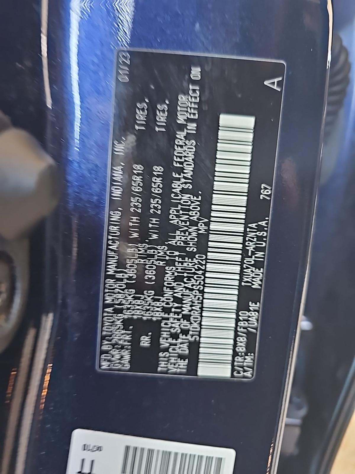 2023 Toyota Highlander LE FWD