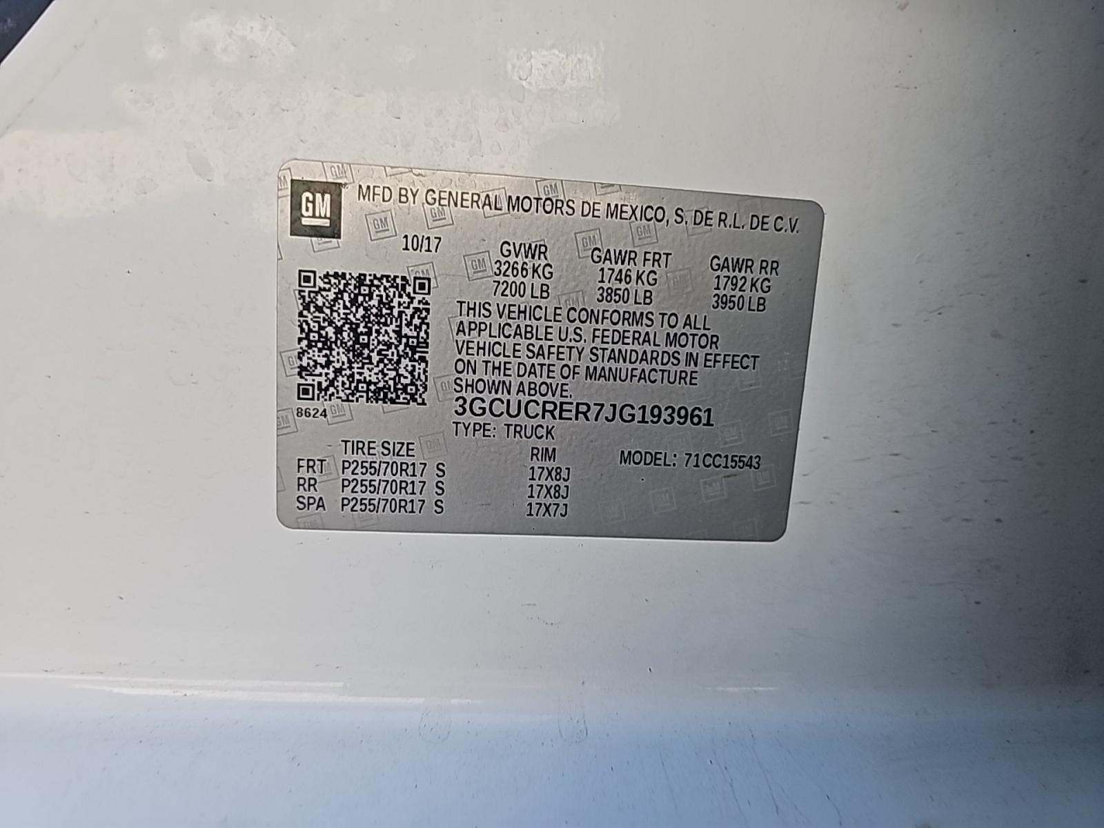 2018 Chevrolet Silverado 1500 LT RWD