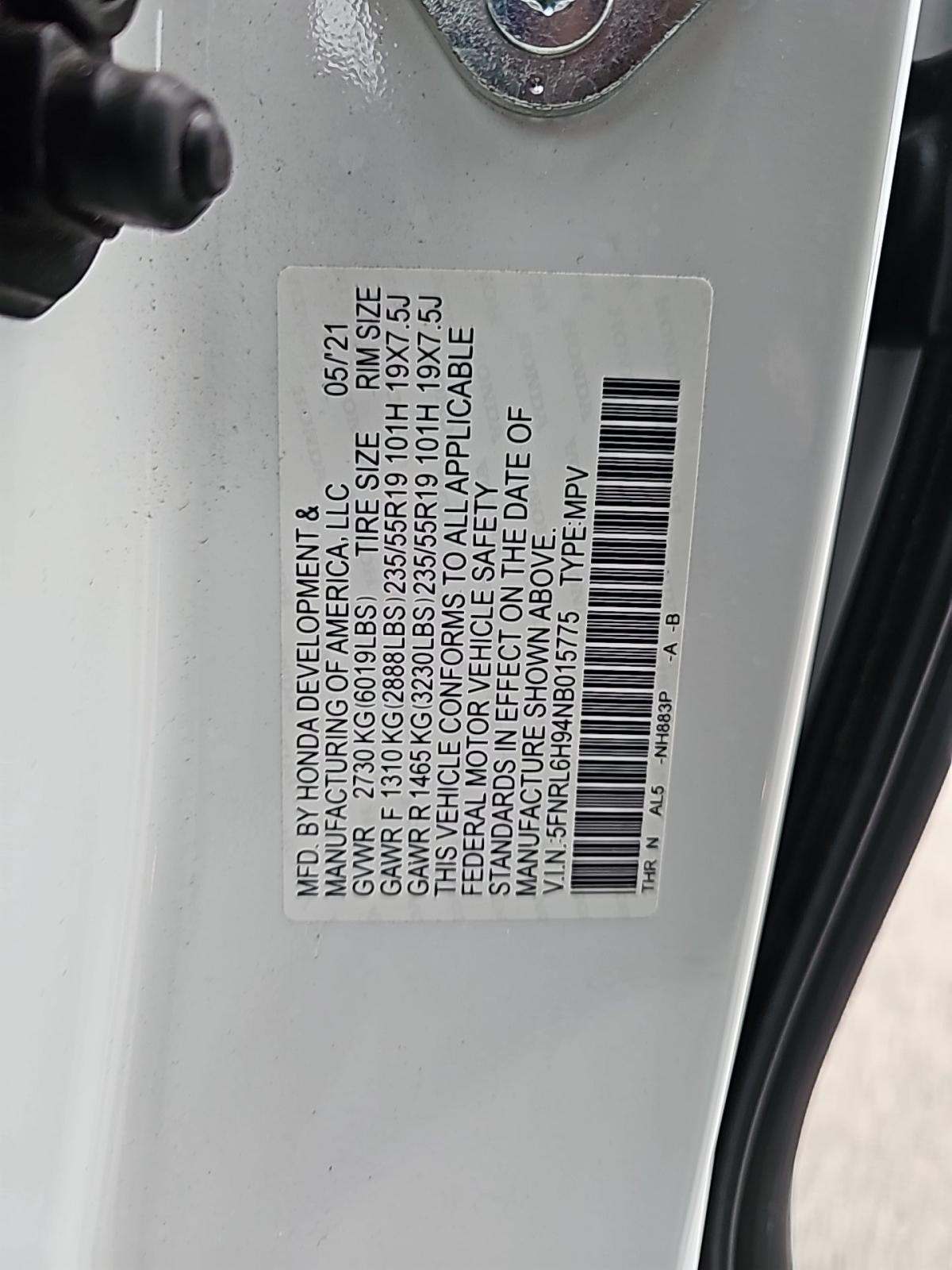 2022 Honda Odyssey Elite FWD