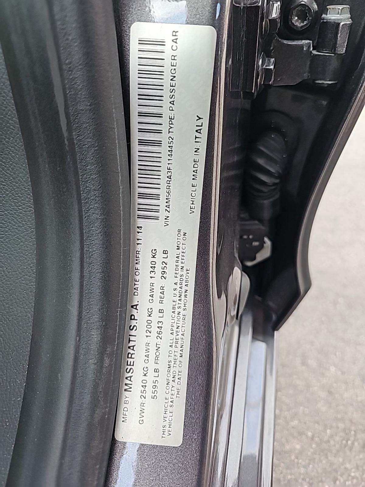 2015 Maserati Quattroporte S Q4 AWD