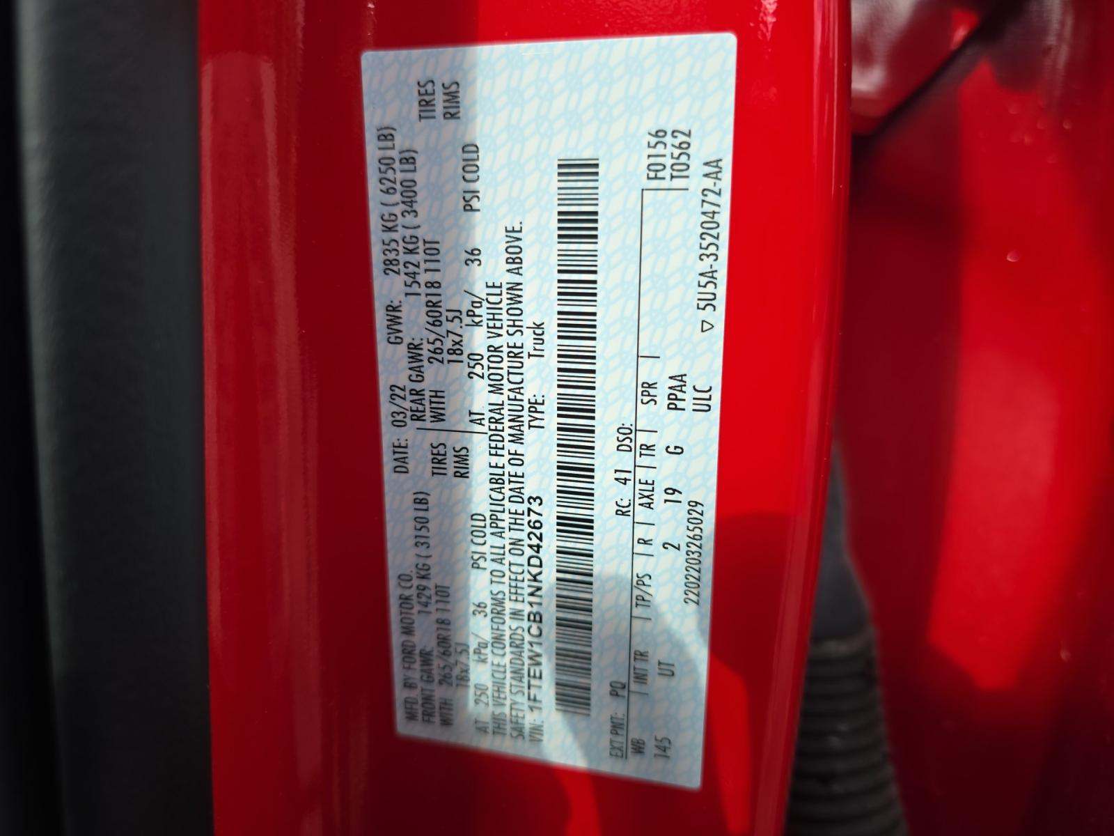 2022 Ford F-150 XLT RWD