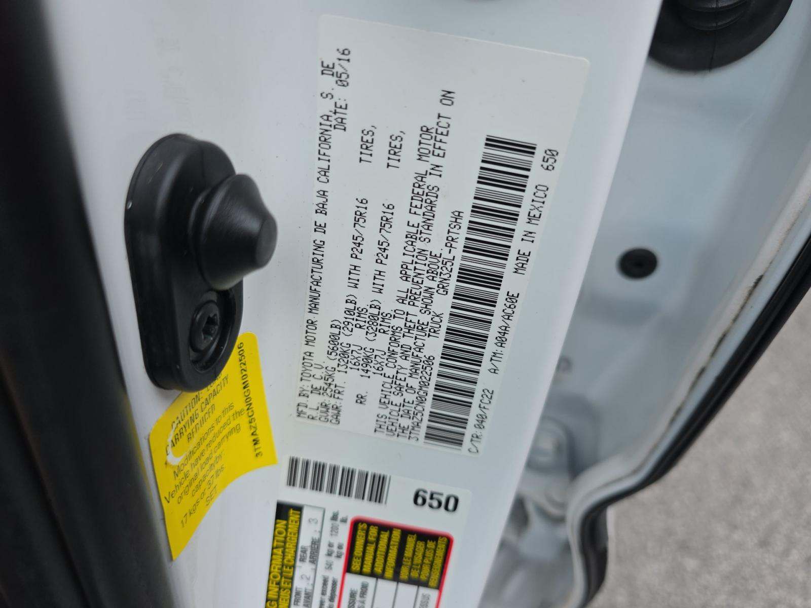 2016 Toyota Tacoma SR5 RWD