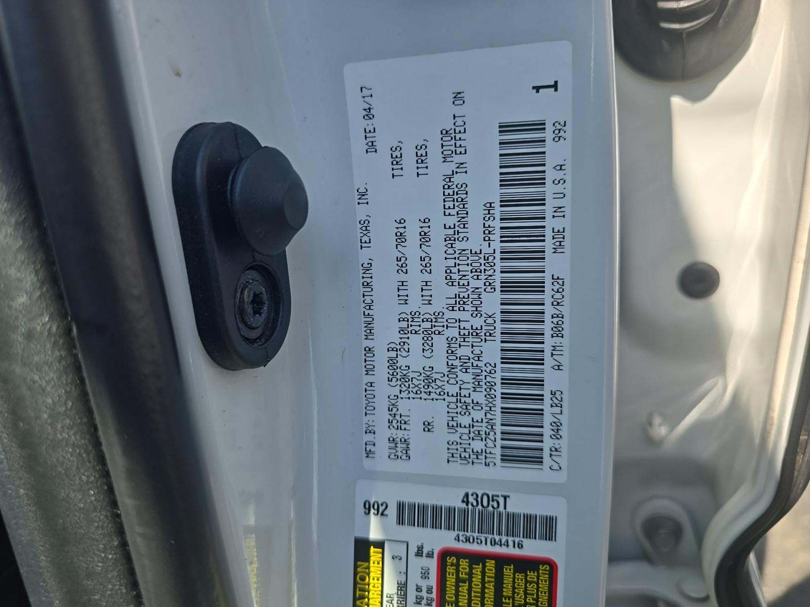 2017 Toyota Tacoma TRD Pro AWD