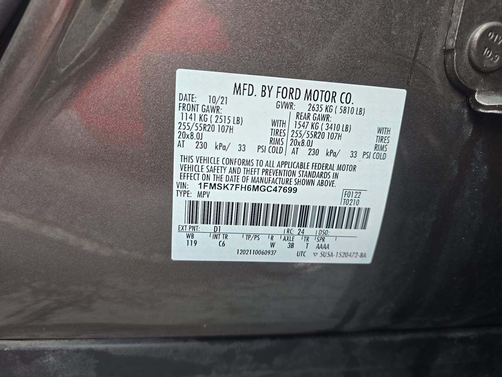 2021 Ford Explorer Limited RWD