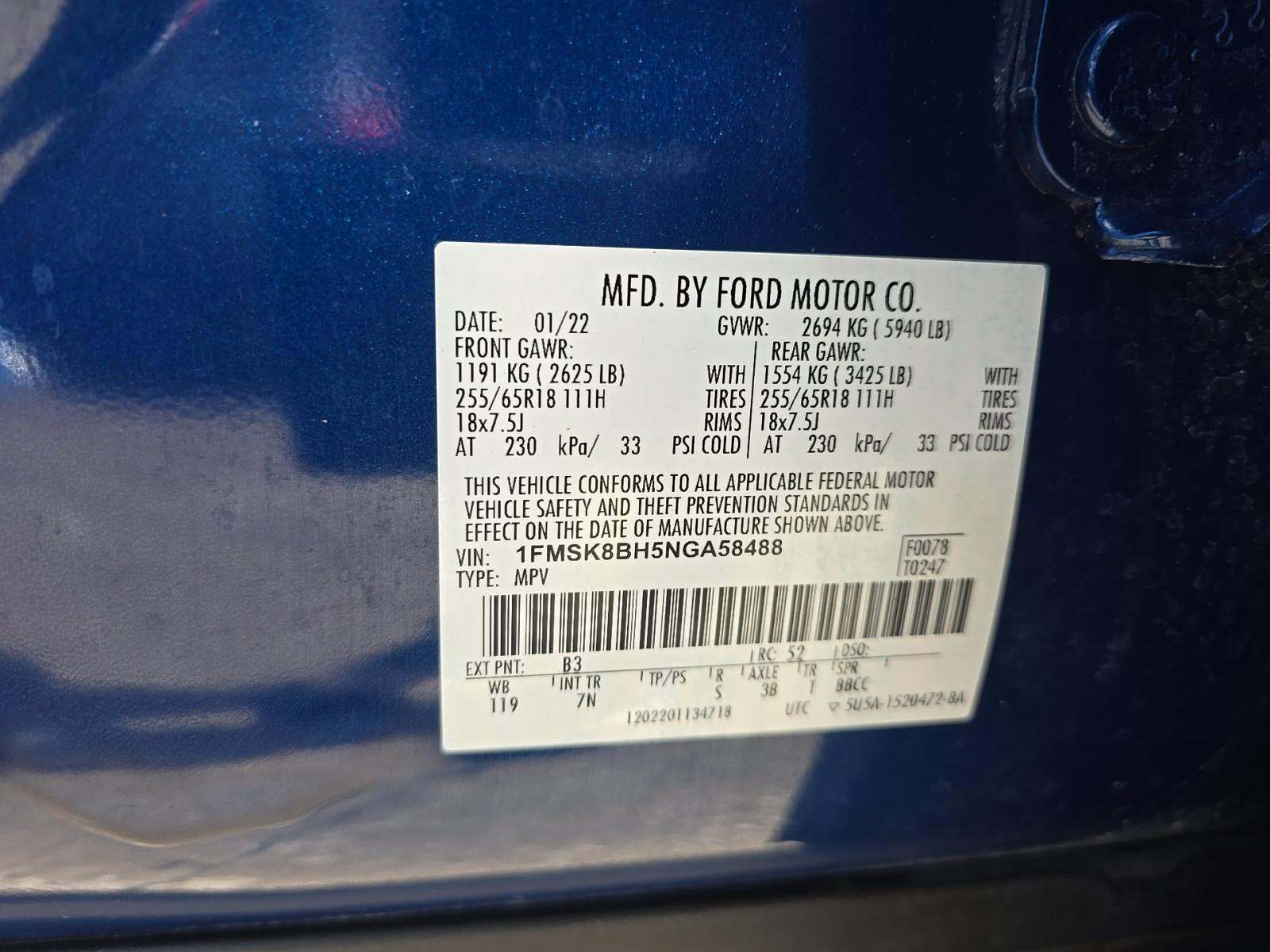 2022 Ford Explorer Base AWD