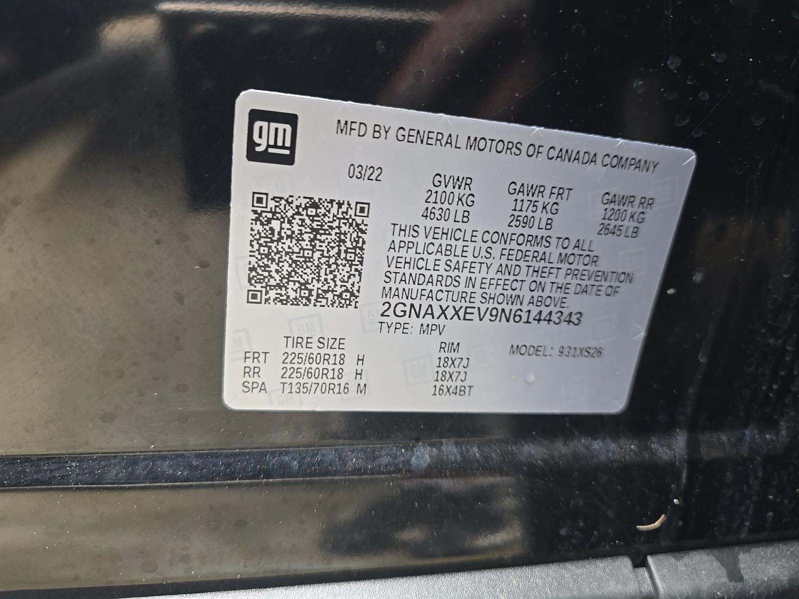 2022 Chevrolet Equinox Premier AWD