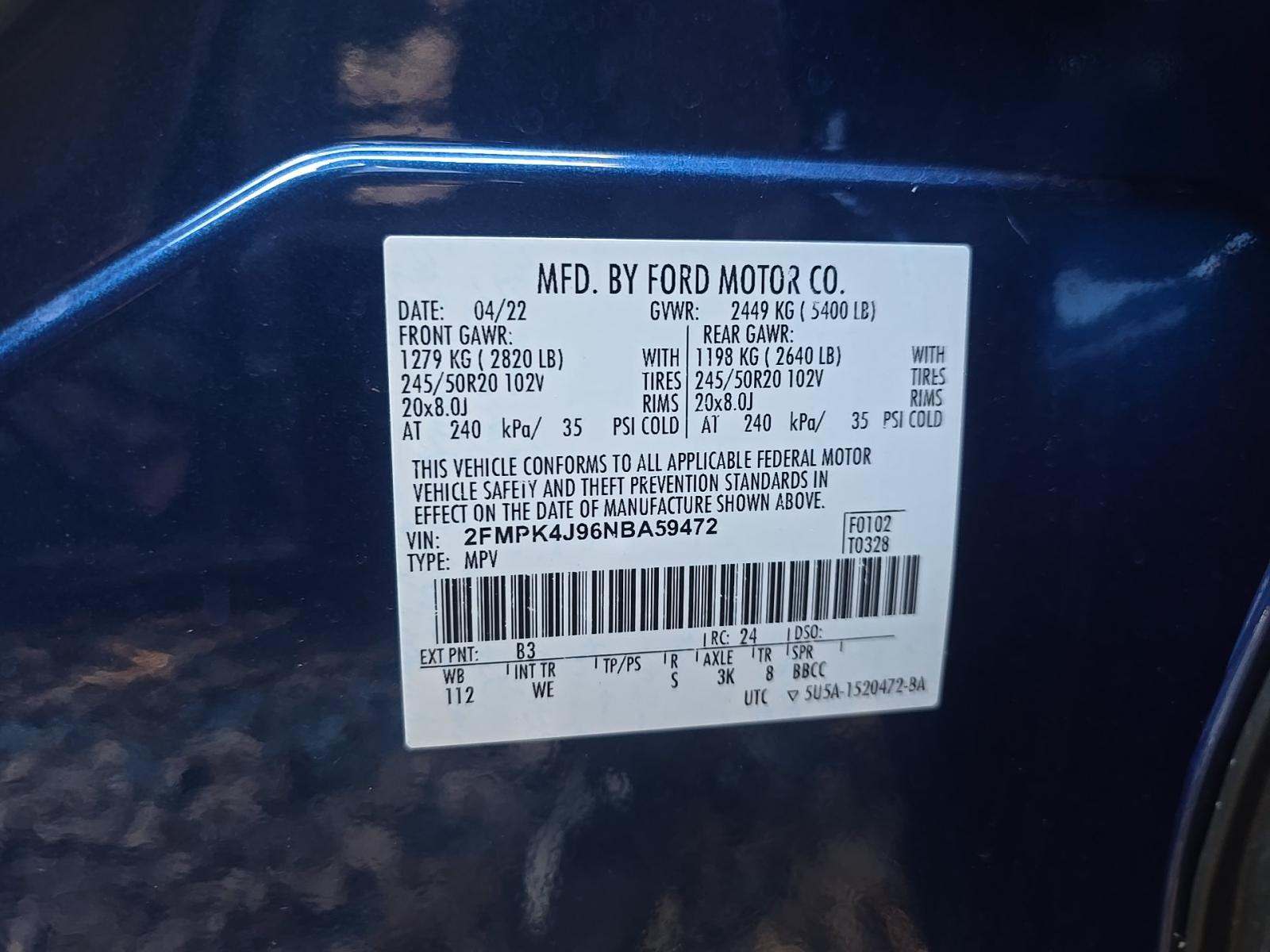 2022 Ford Edge ST-Line AWD