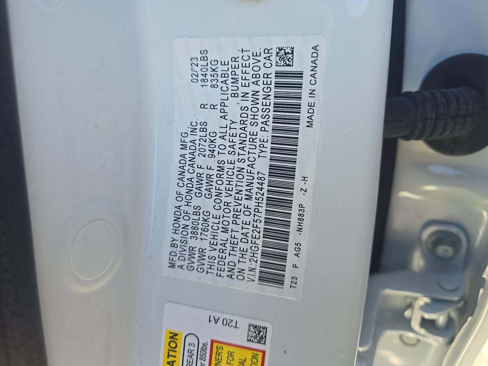 2023 Honda Civic Sport FWD