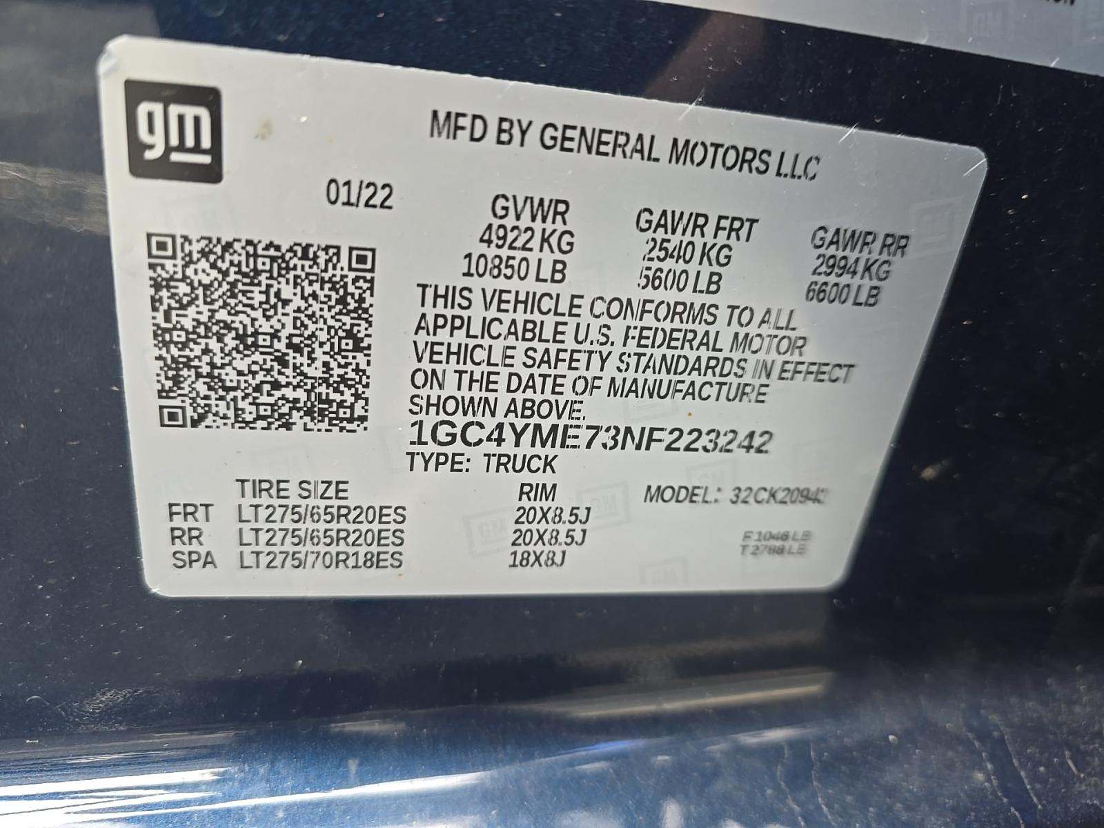 2022 Chevrolet Silverado 2500HD Custom AWD