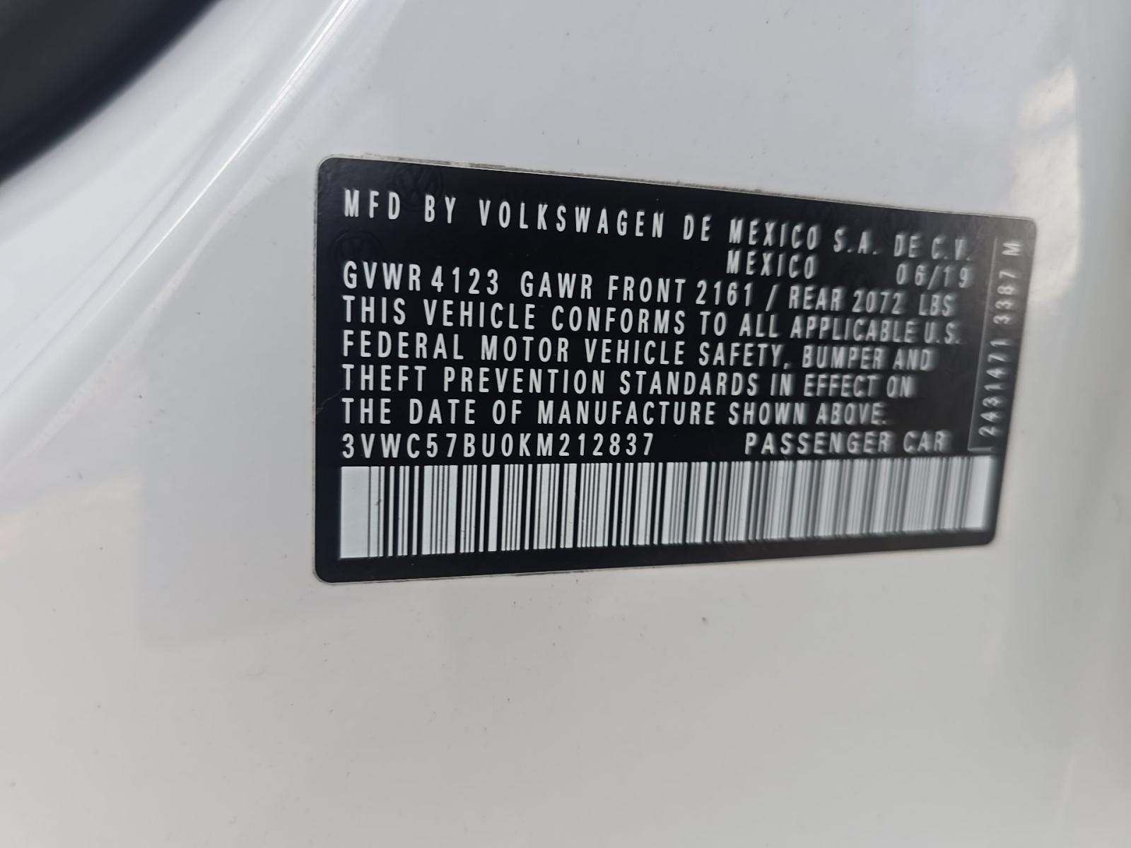 2019 Volkswagen Jetta 1.4T SE FWD