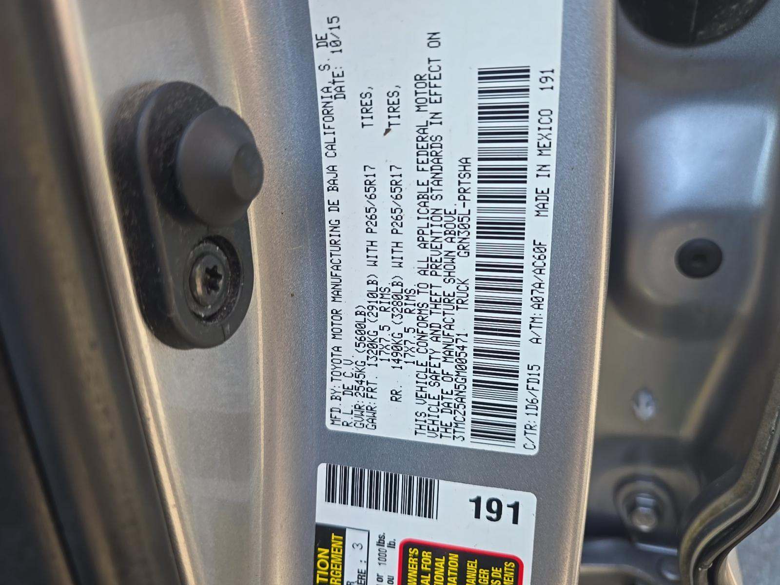 2016 Toyota Tacoma TRD Sport AWD