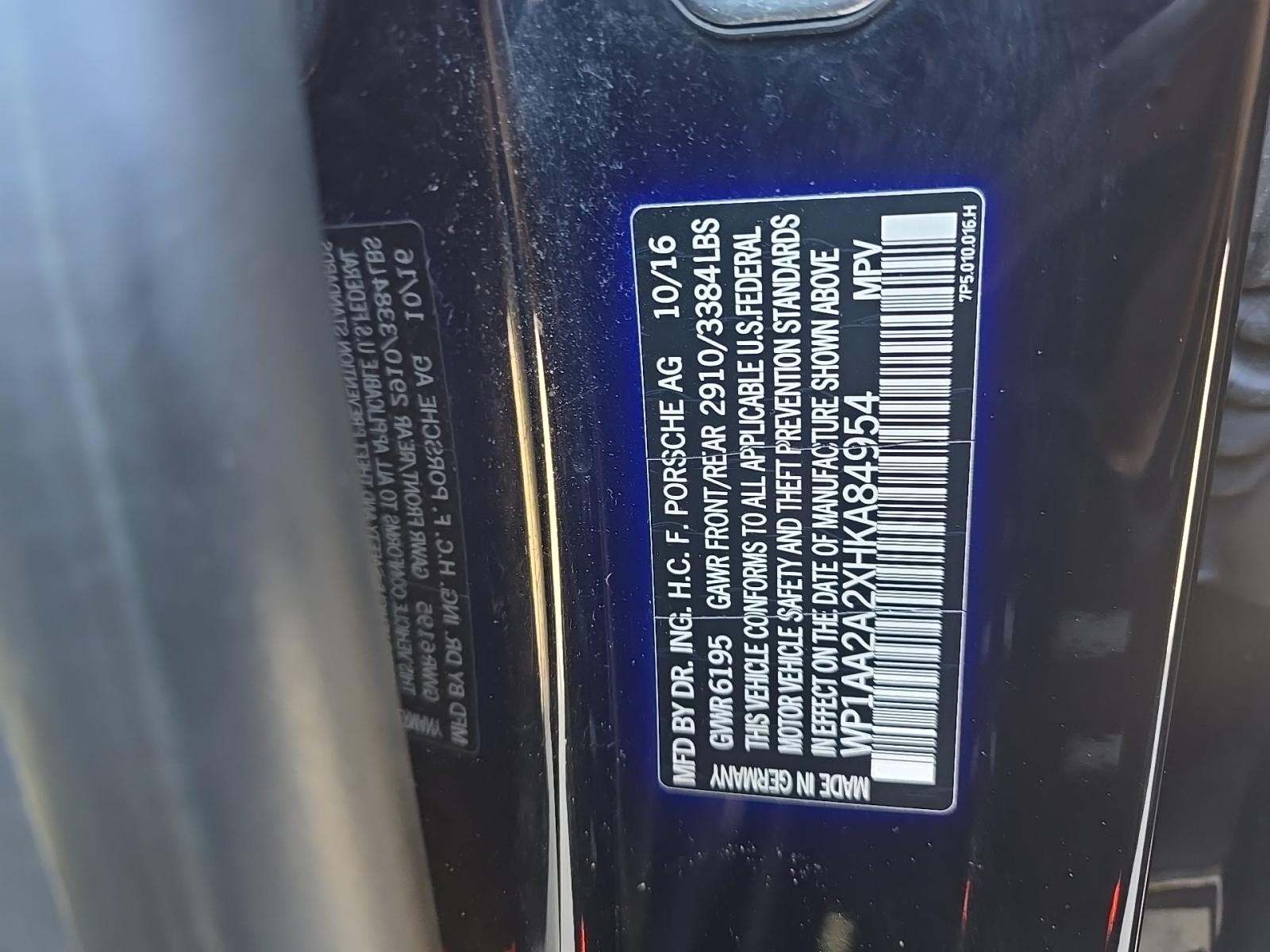 2017 Porsche Cayenne Platinum Edition AWD