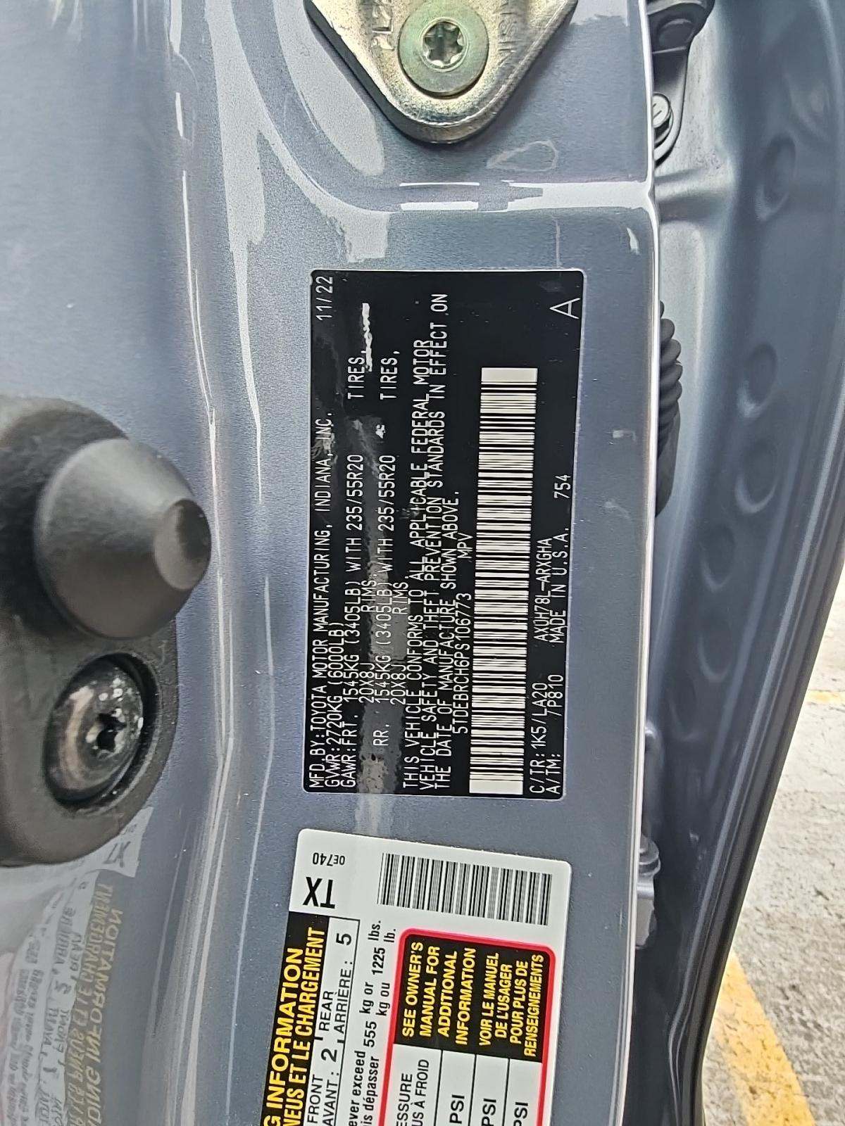 2023 Toyota Highlander Hybrid Platinum AWD