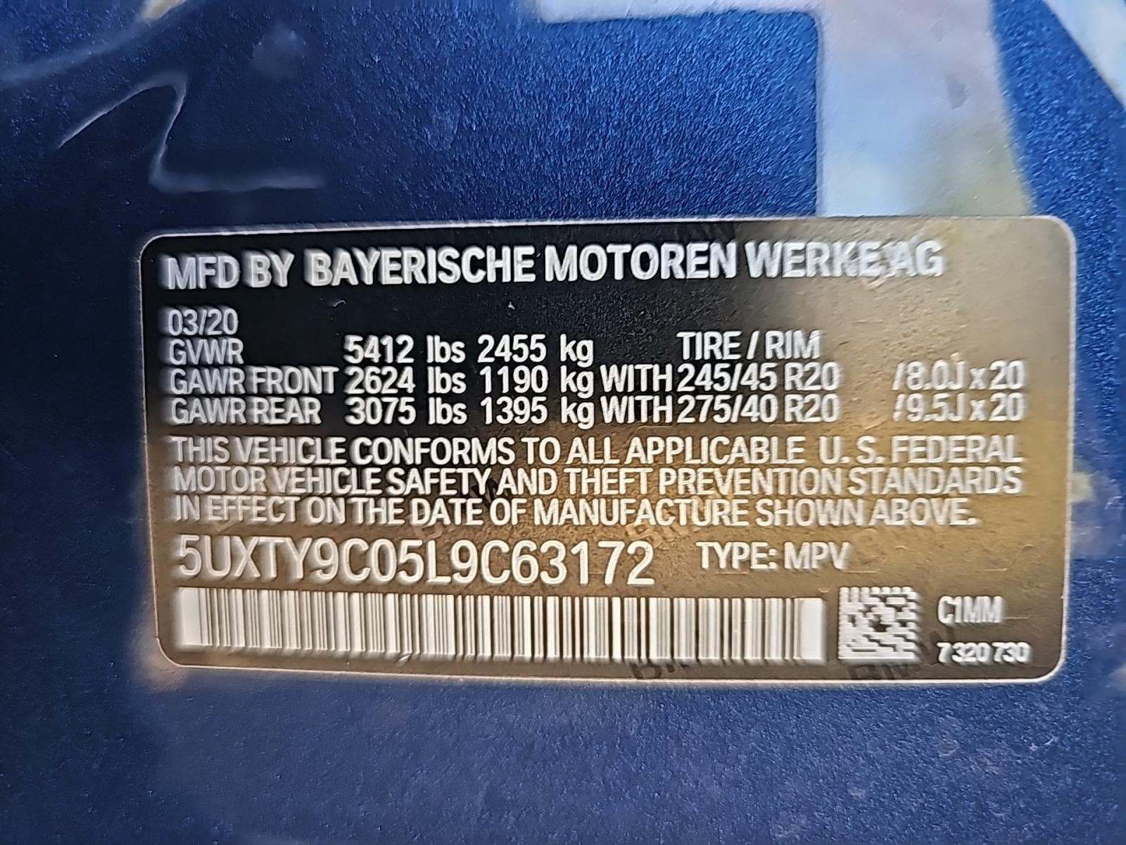 2020 BMW X3 M40i AWD