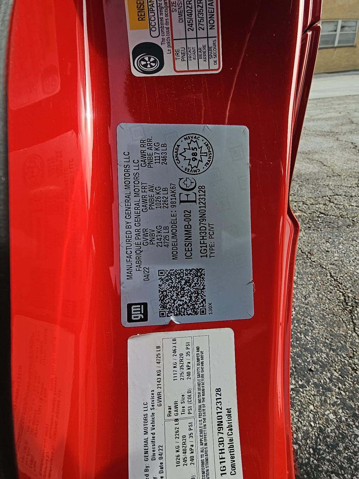 2022 Chevrolet Camaro 2SS RWD