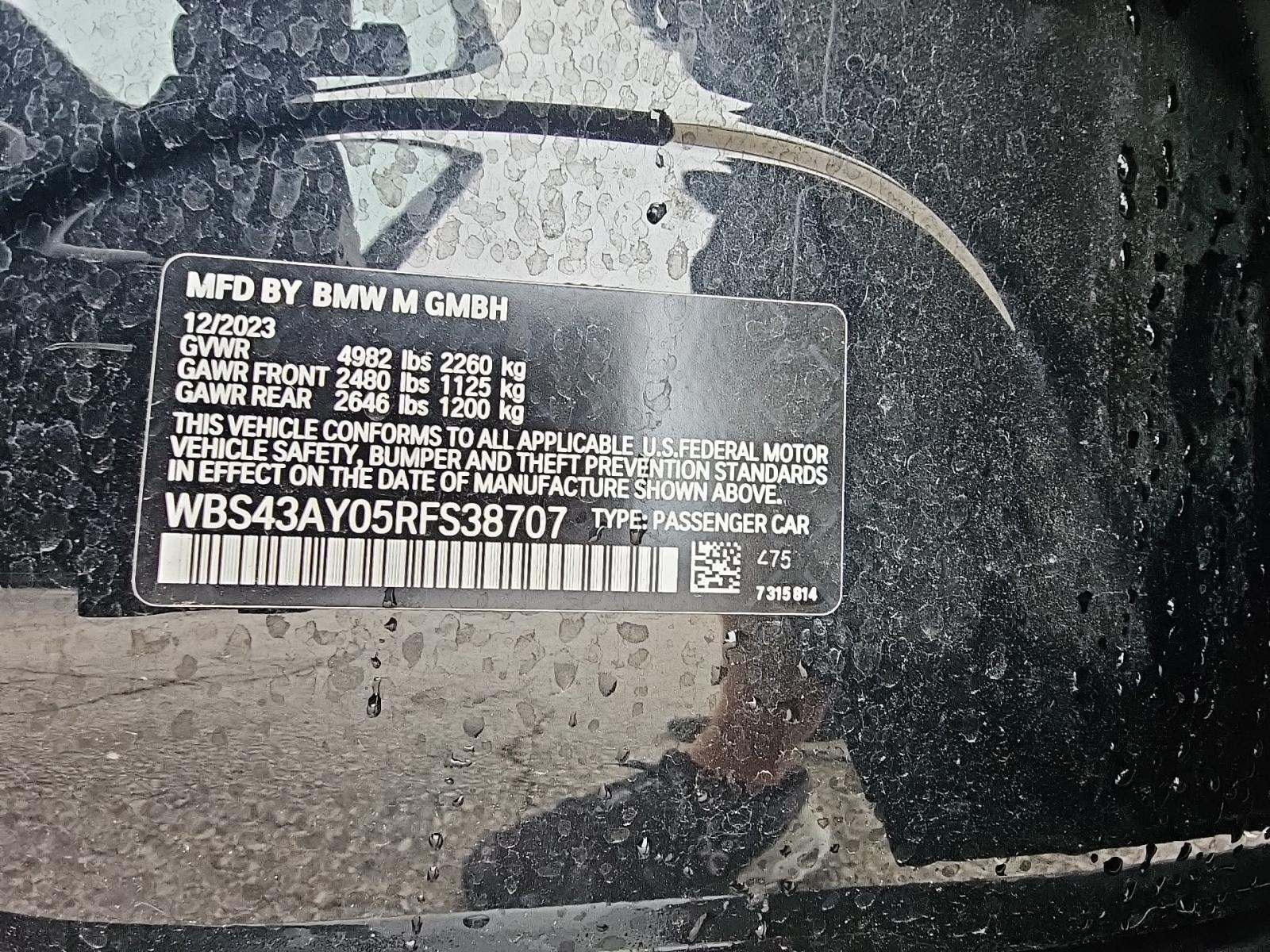 2024 BMW M3 Competition xDrive AWD