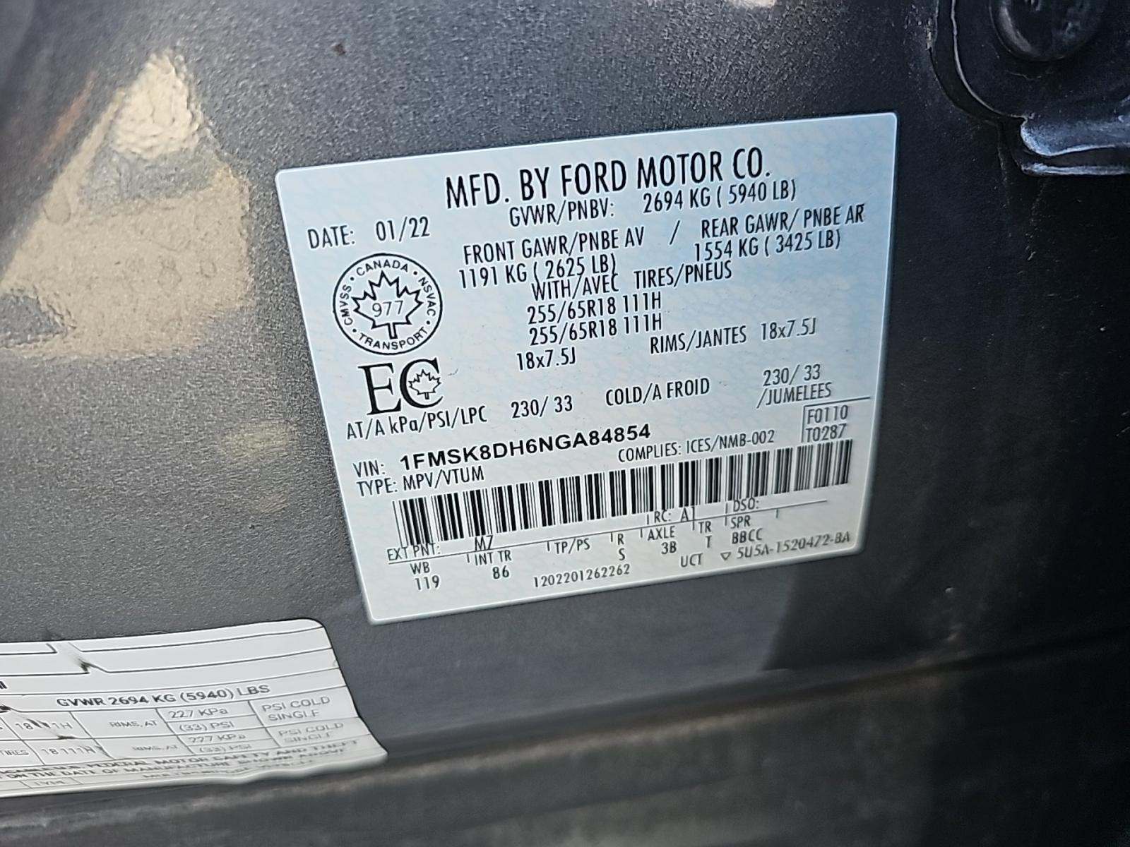 2022 Ford Explorer XLT AWD