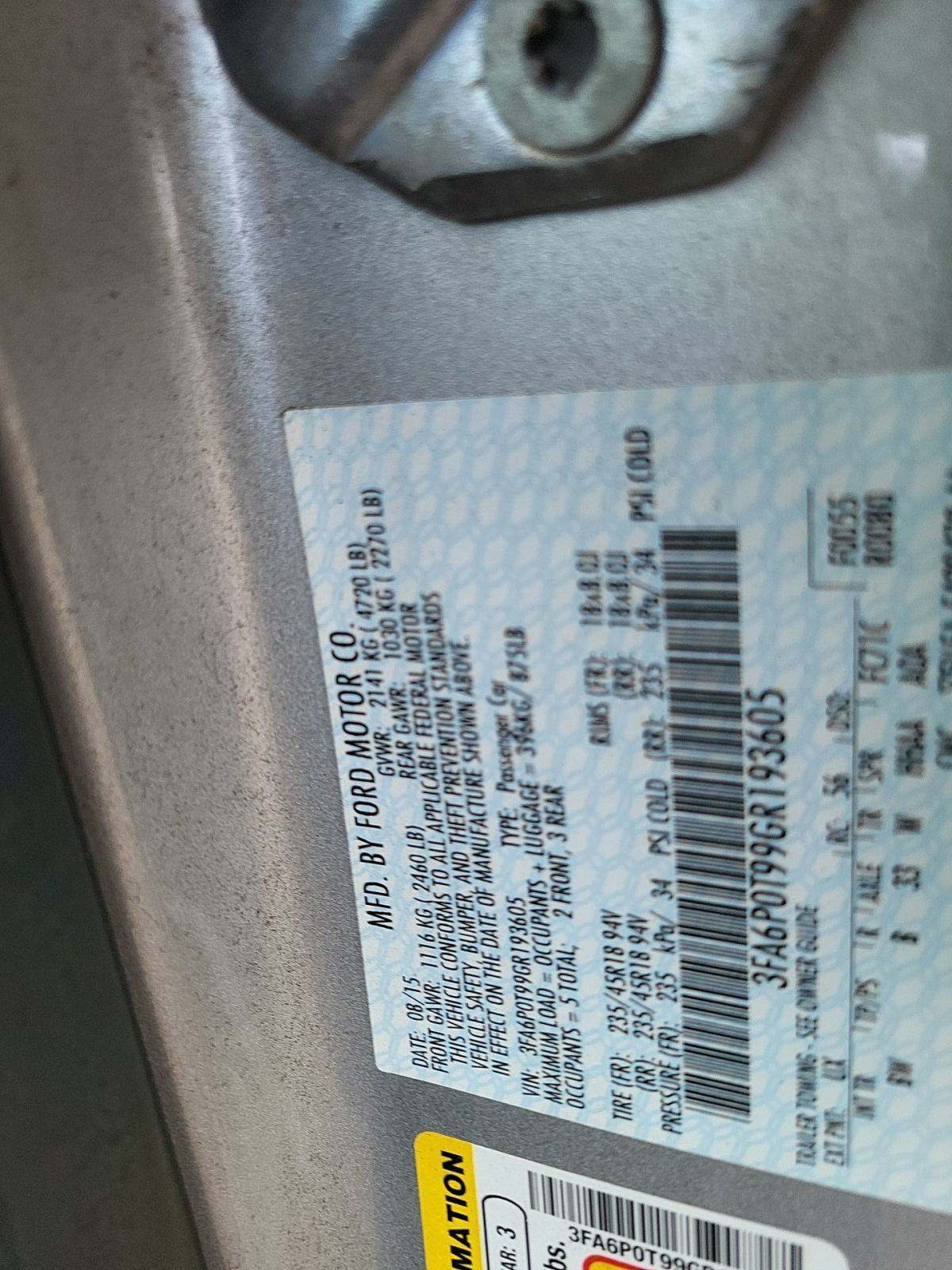 2016 Ford Fusion SE AWD