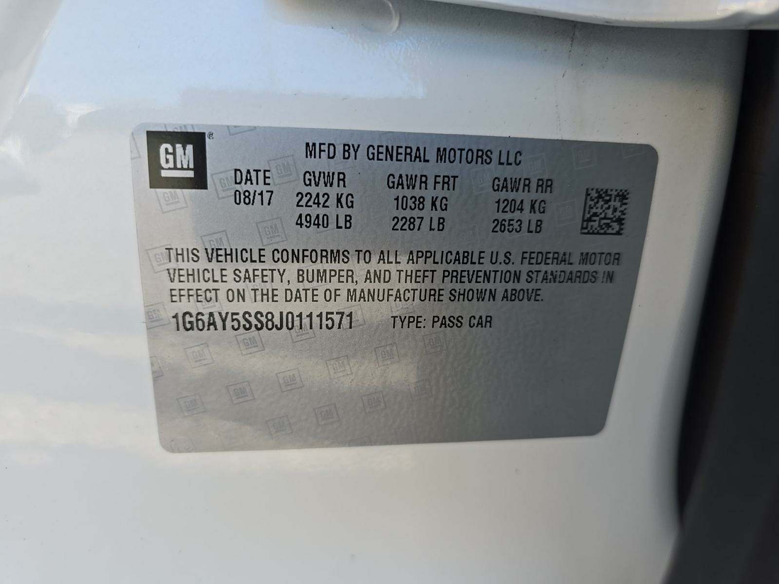 2018 Cadillac CTS Premium Luxury AWD