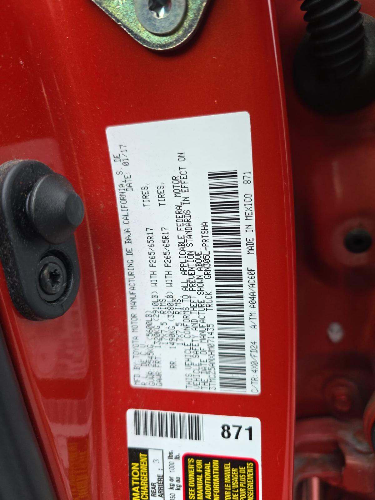 2017 Toyota Tacoma TRD Sport AWD