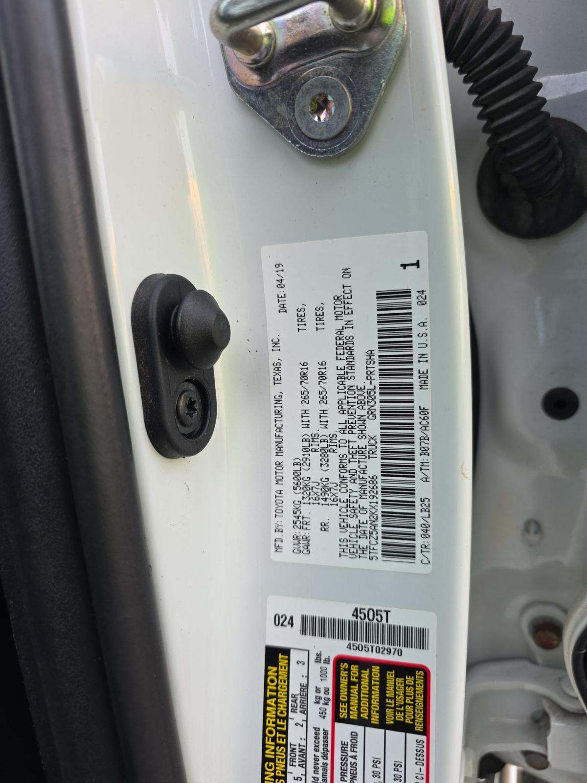 2019 Toyota Tacoma TRD Pro AWD