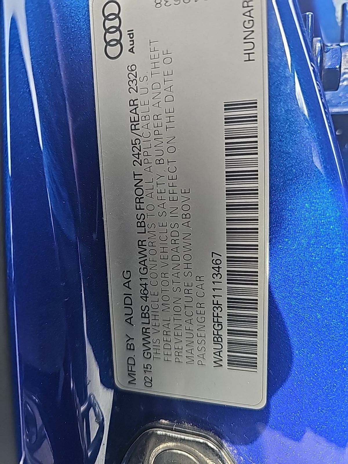 2015 Audi S3 Premium Plus AWD