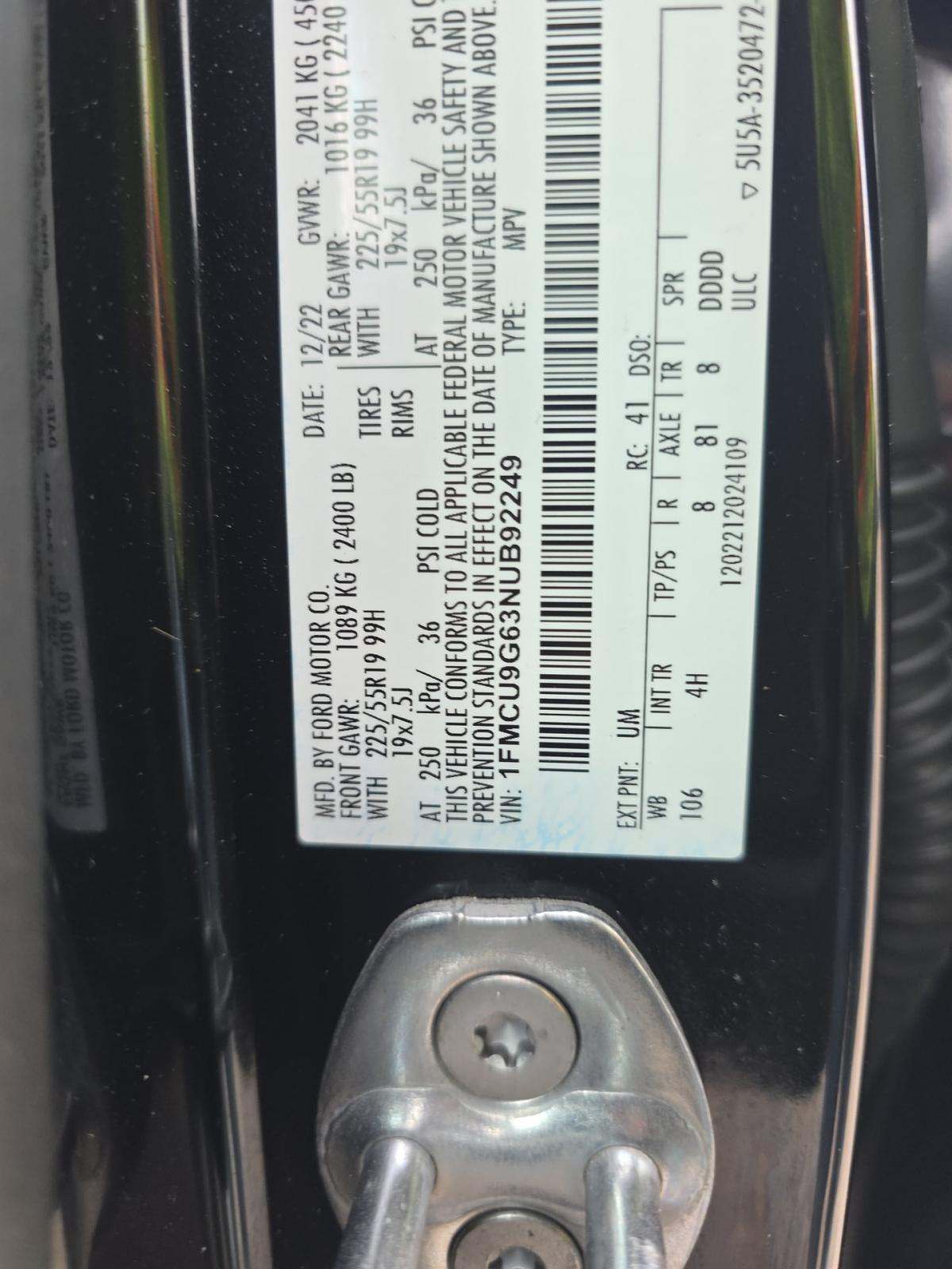 2022 Ford Escape SE AWD