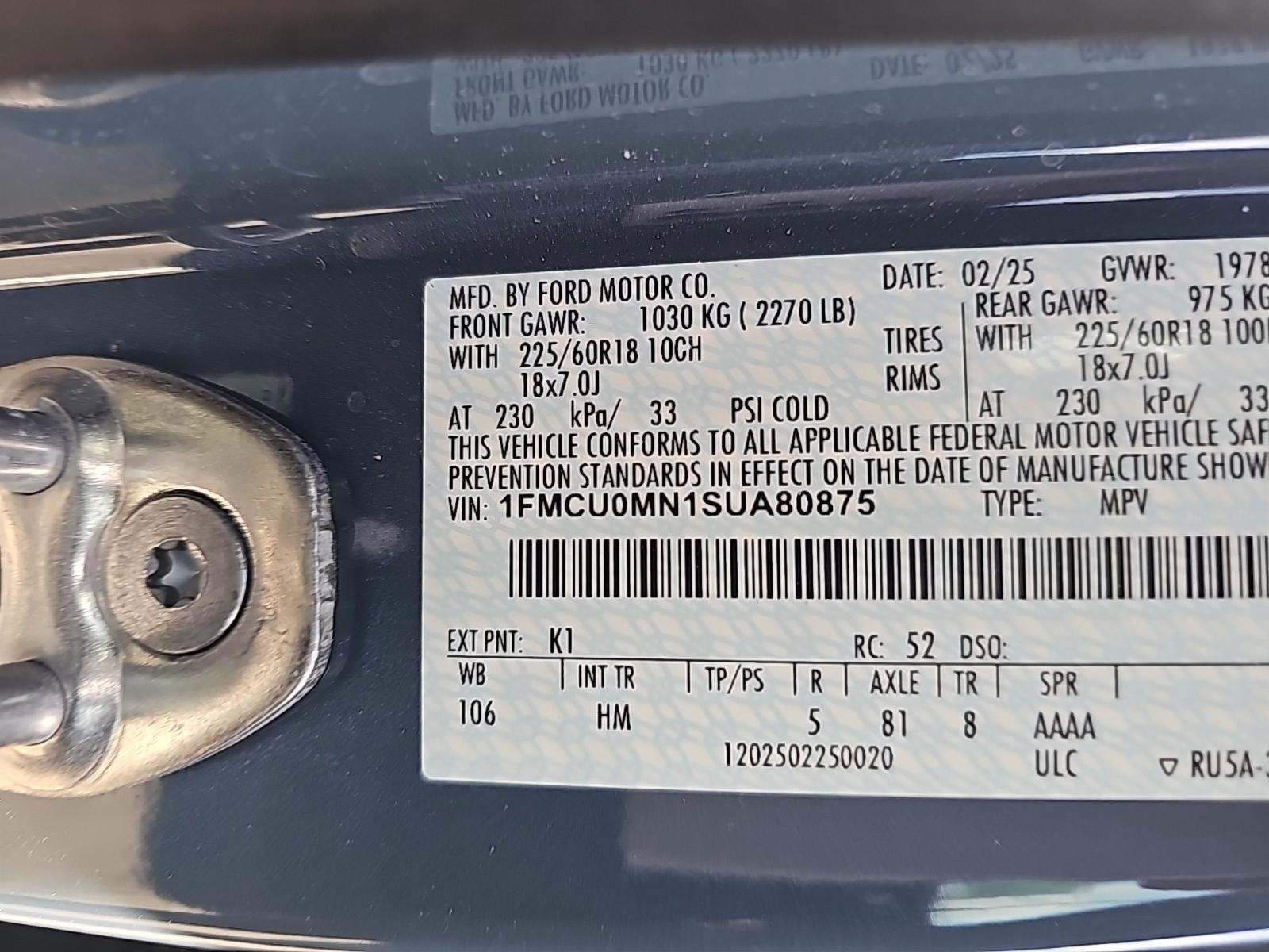 2025 Ford Escape ST-Line FWD