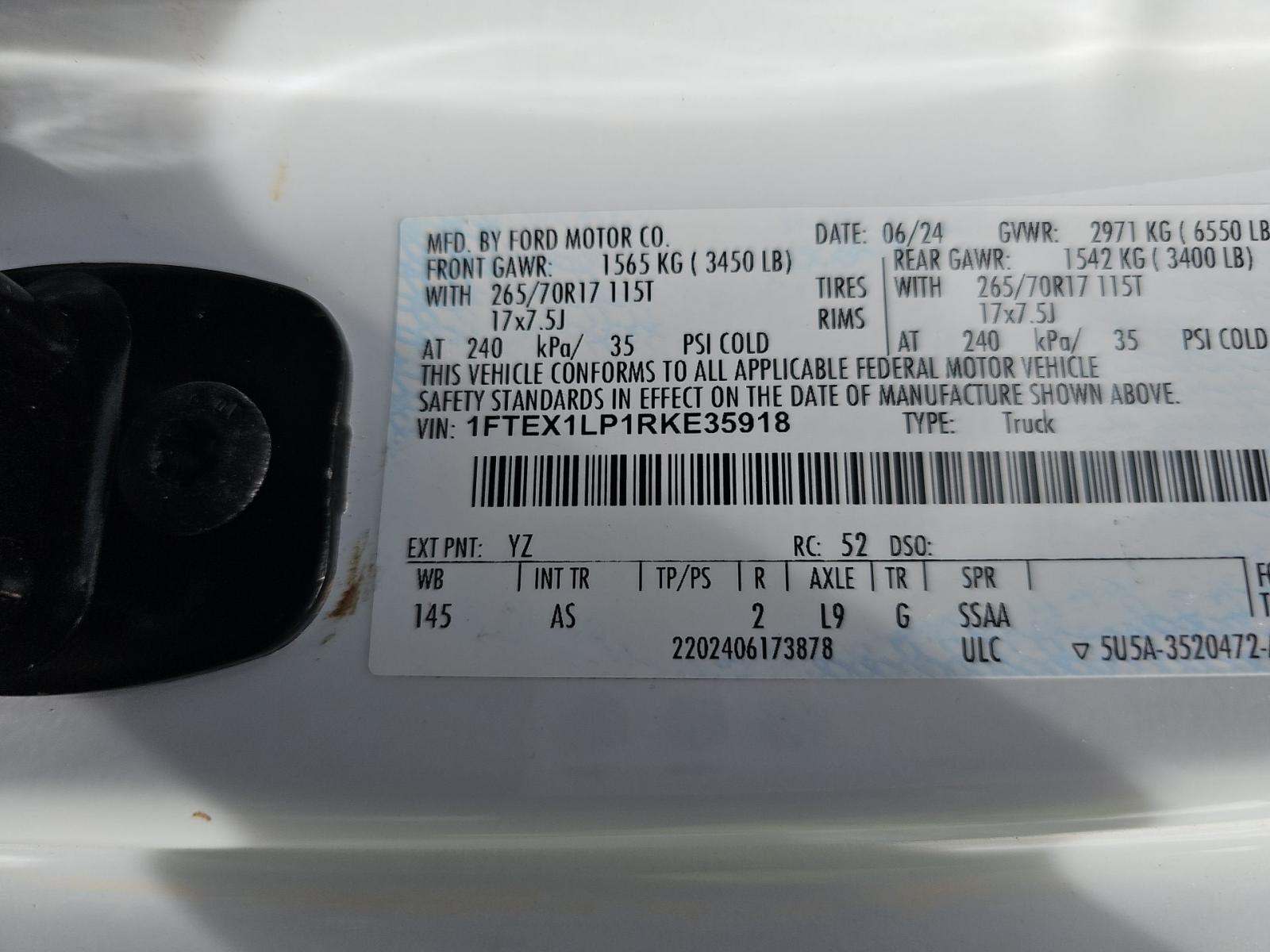2024 Ford F-150 XL AWD