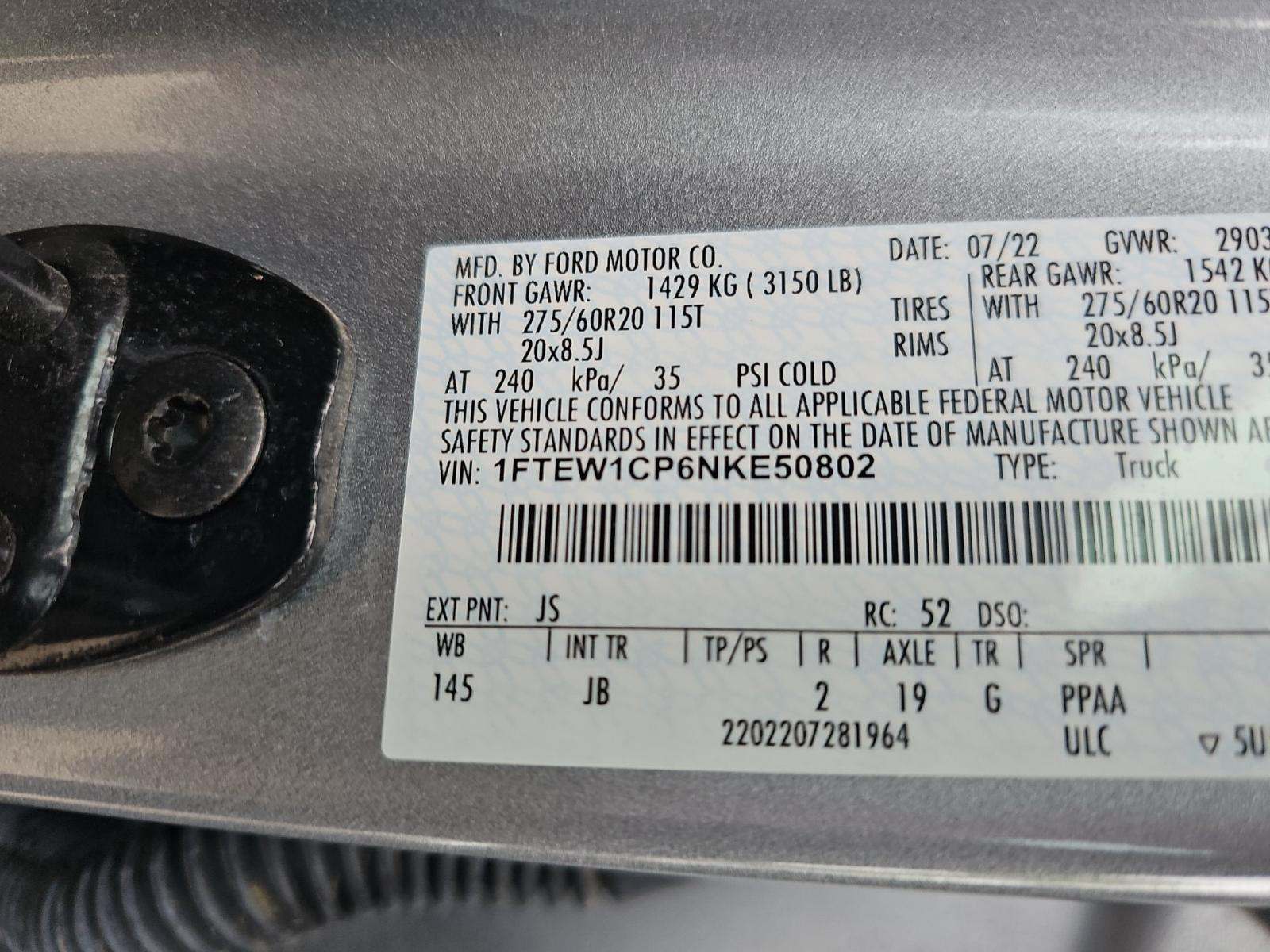 2022 Ford F-150 XL RWD