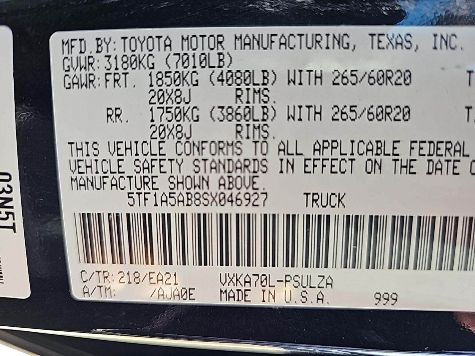 2025 Toyota Tundra Limited RWD