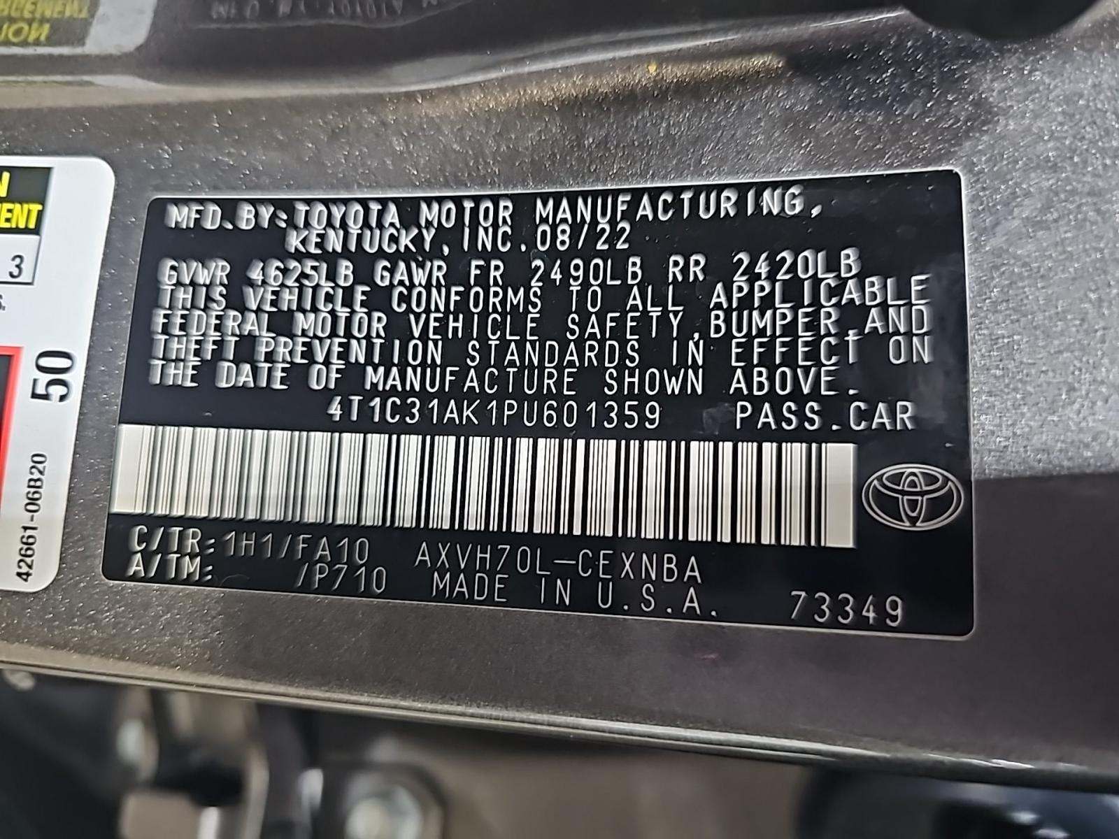 2023 Toyota Camry Hybrid LE FWD