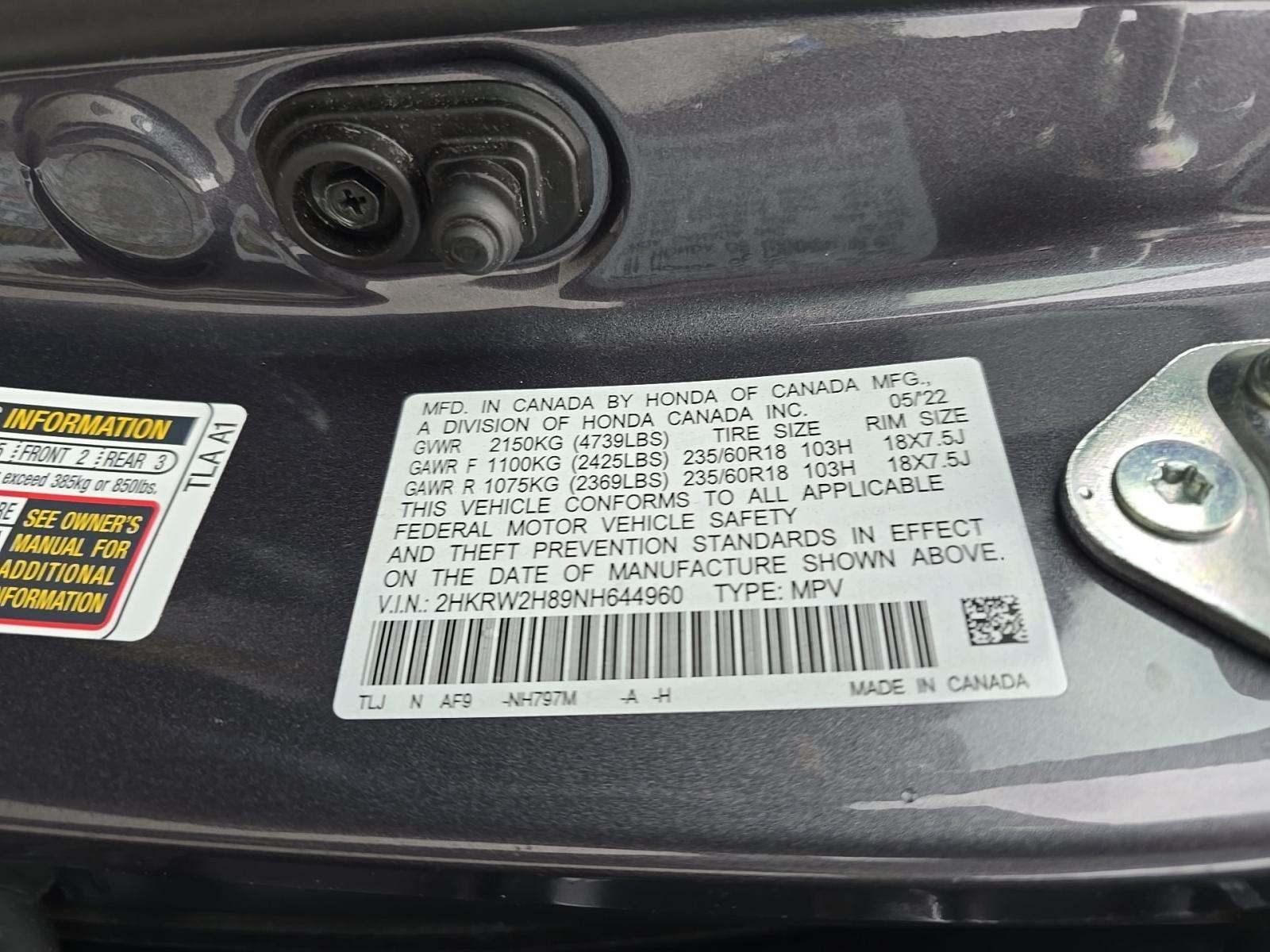 2022 Honda CR-V EX-L AWD