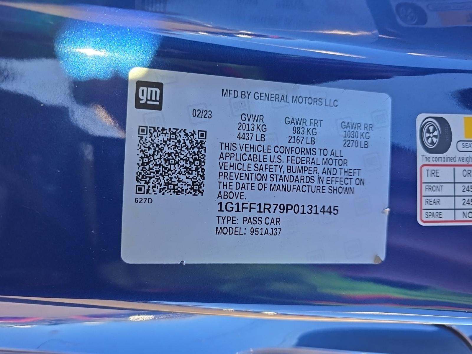 2023 Chevrolet Camaro LT1 RWD