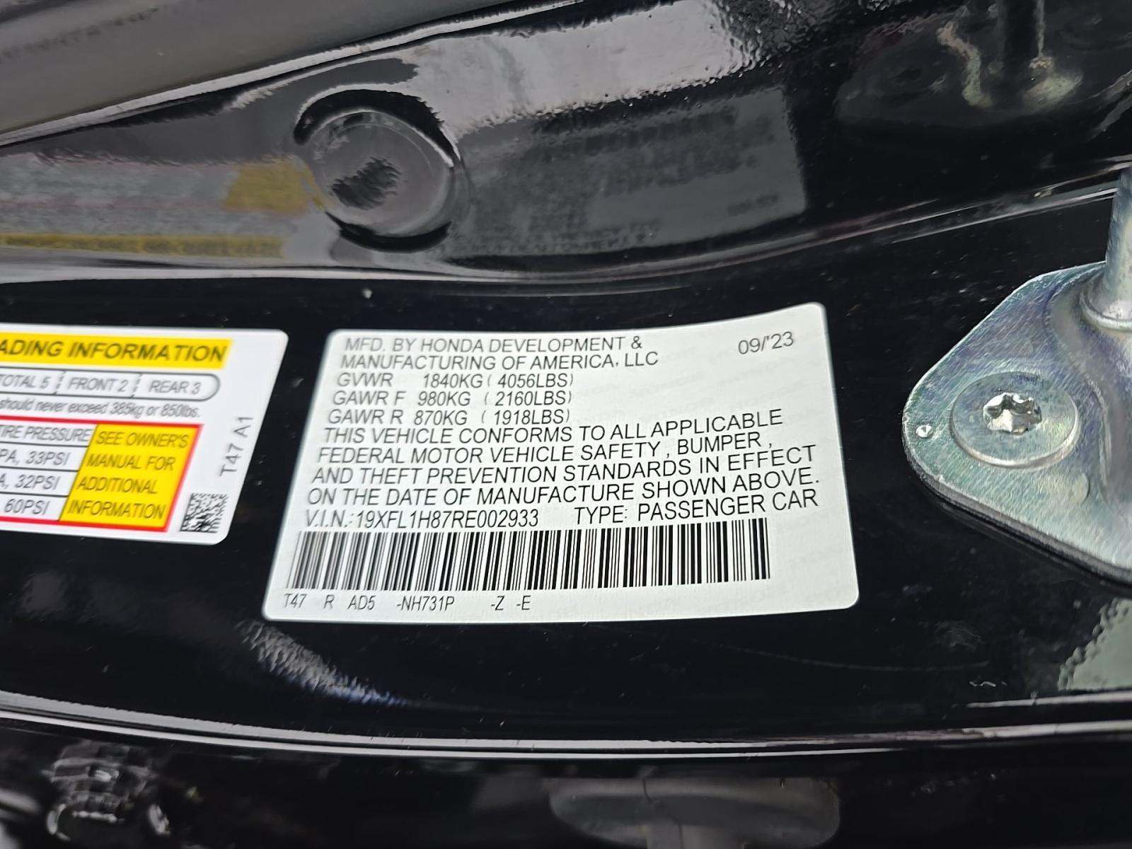 2024 Honda Civic Sport Touring FWD