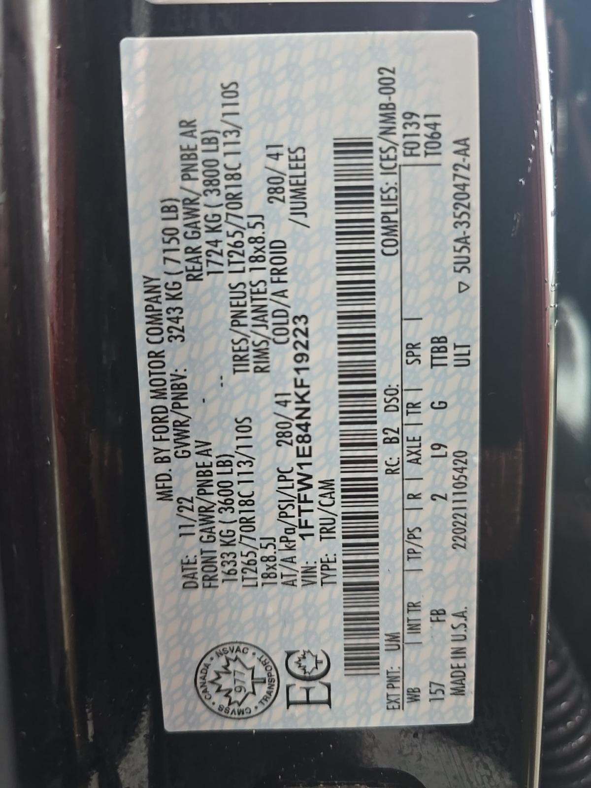 2022 Ford F-150 XLT AWD