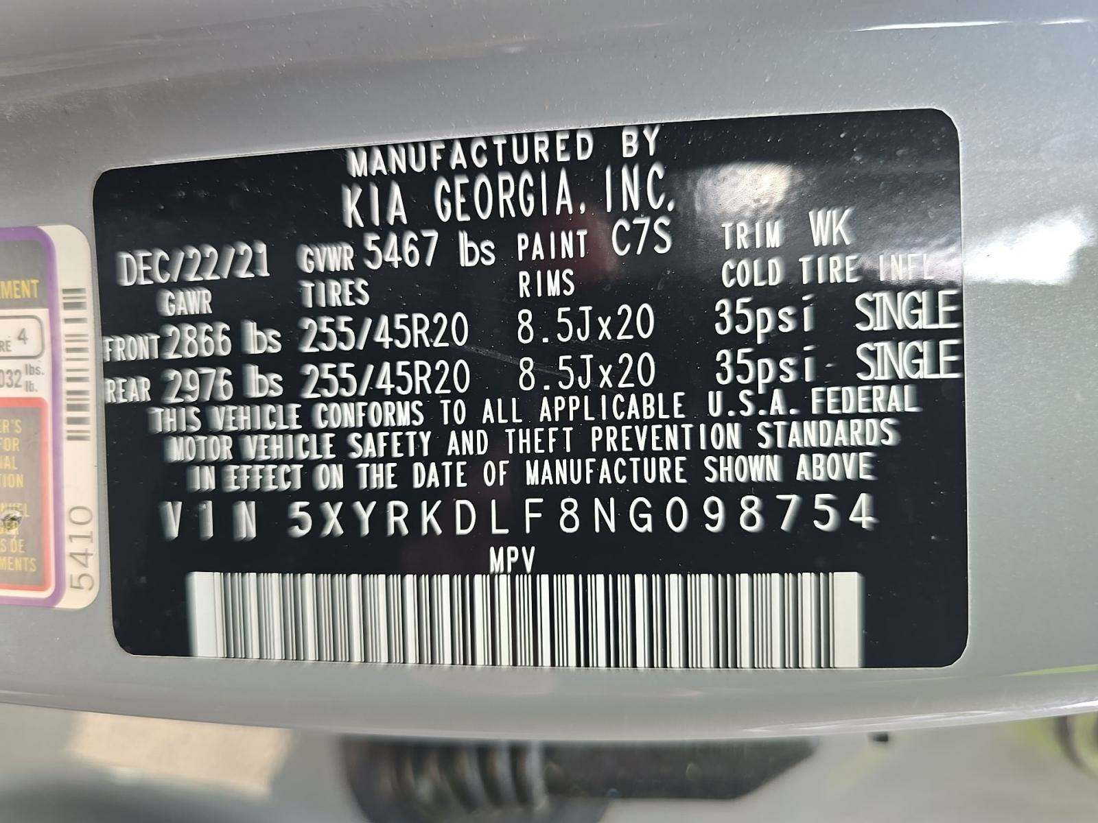 2022 Kia Sorento SX AWD