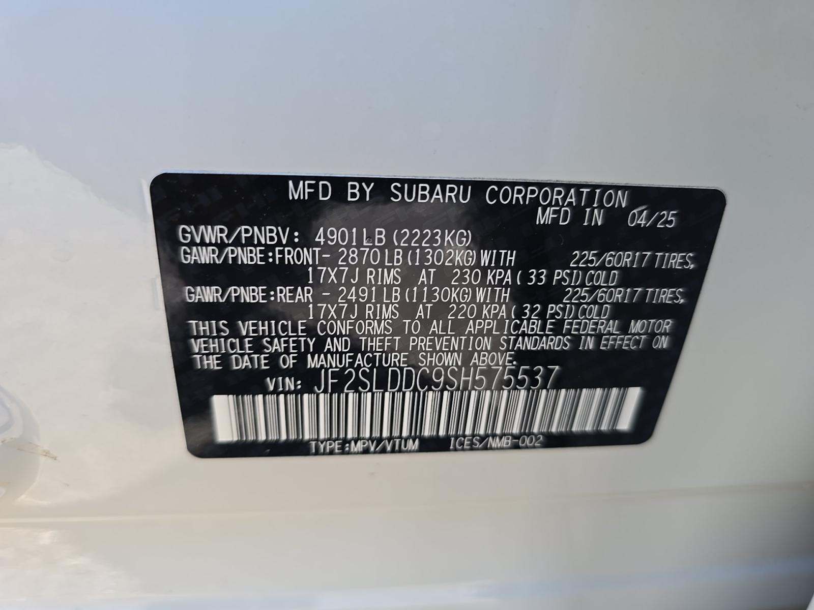 2025 Subaru Forester Premium AWD