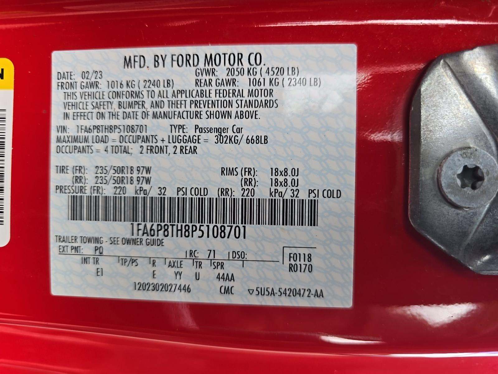 2023 Ford Mustang EcoBoost Premium RWD