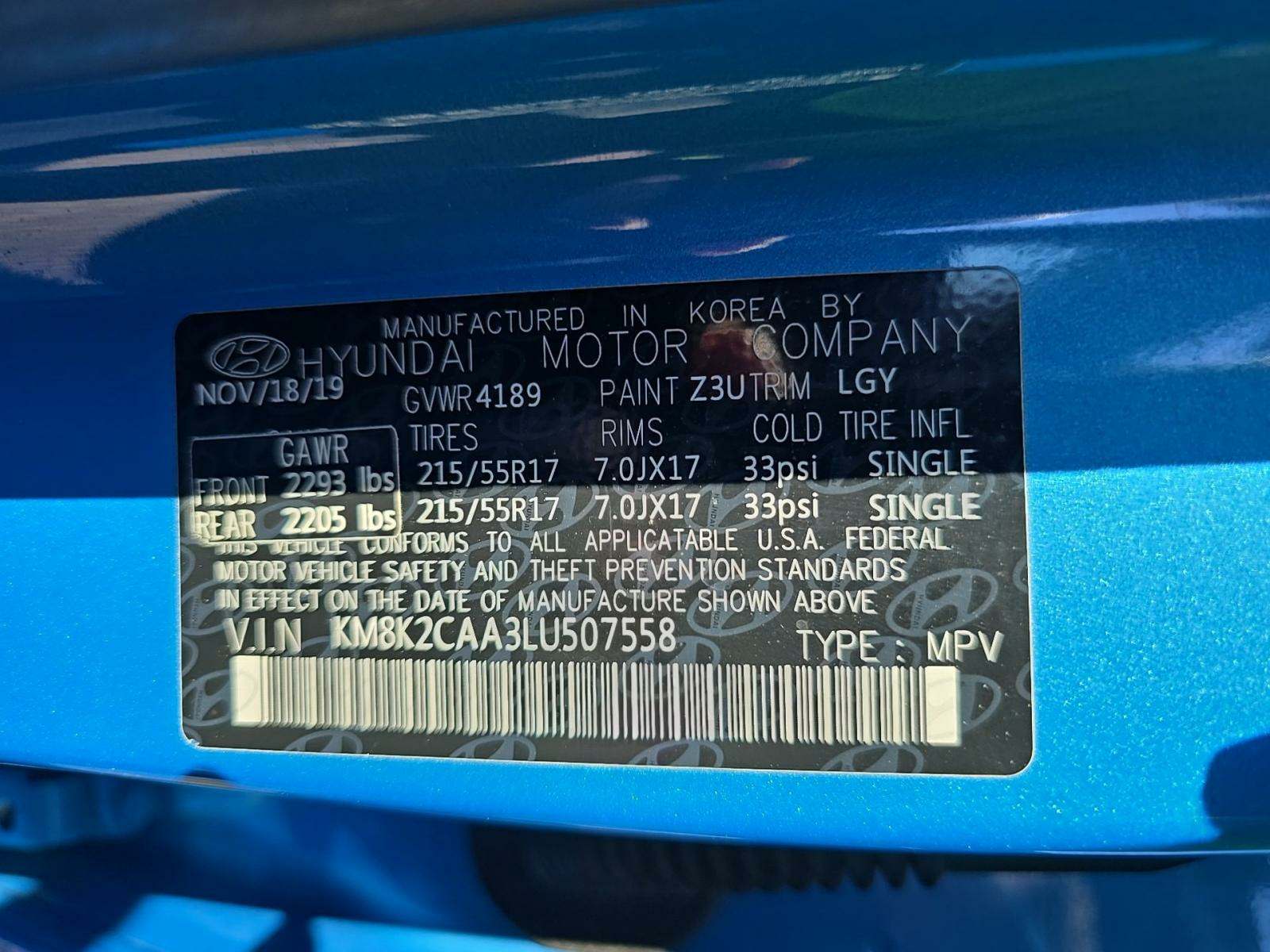 2020 Hyundai Kona SEL AWD