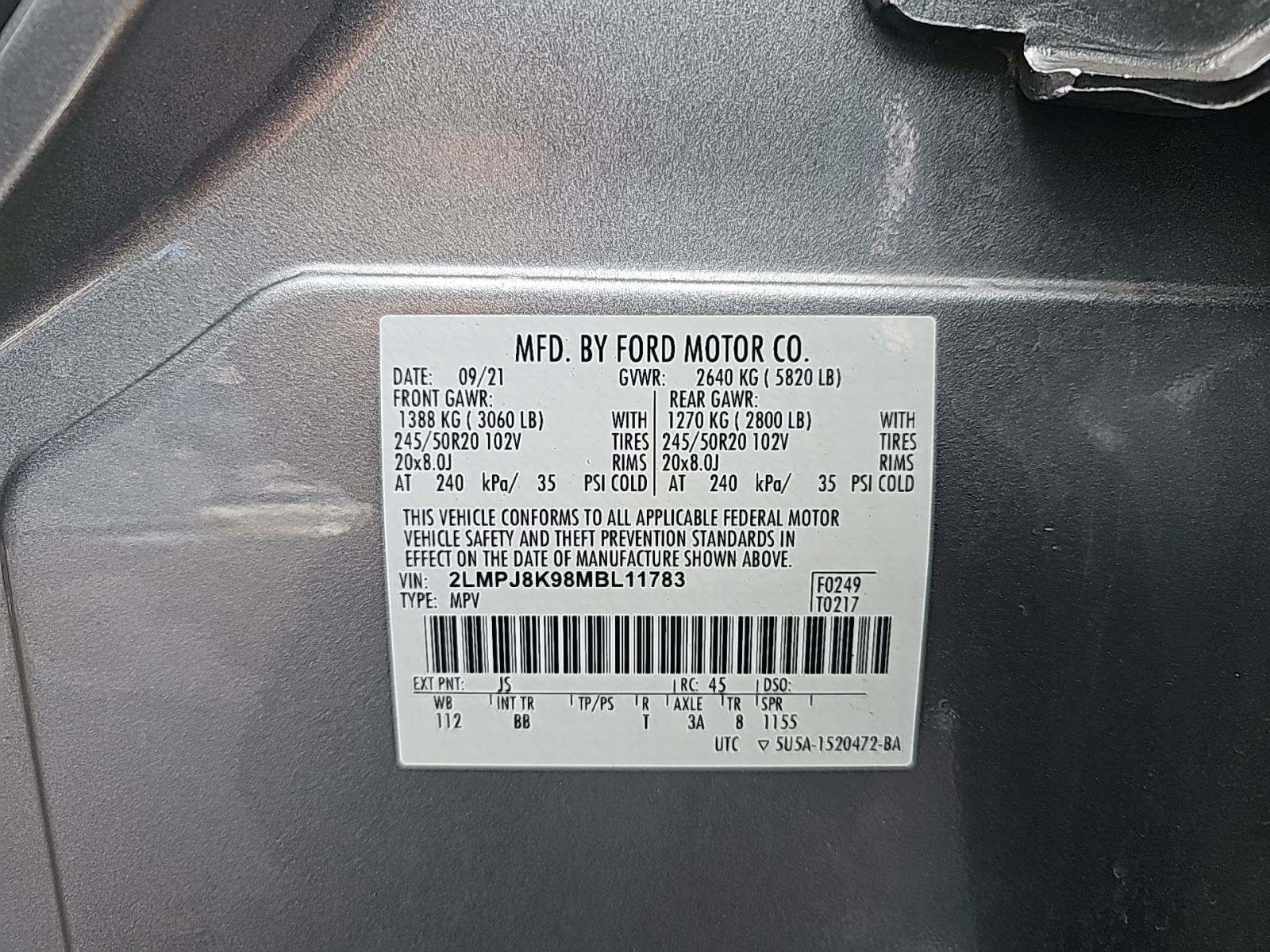 2021 Lincoln Nautilus Reserve AWD