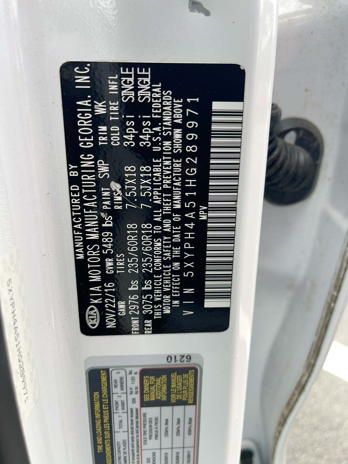 2017 Kia Sorento EX V6 FWD