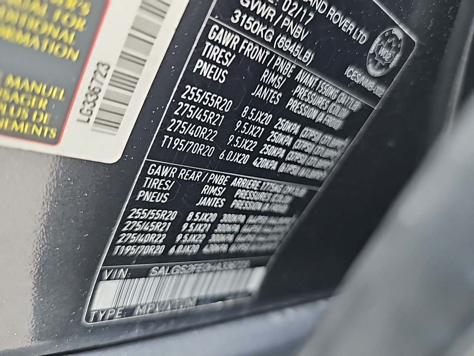 2017 Land Rover Range Rover Supercharged AWD