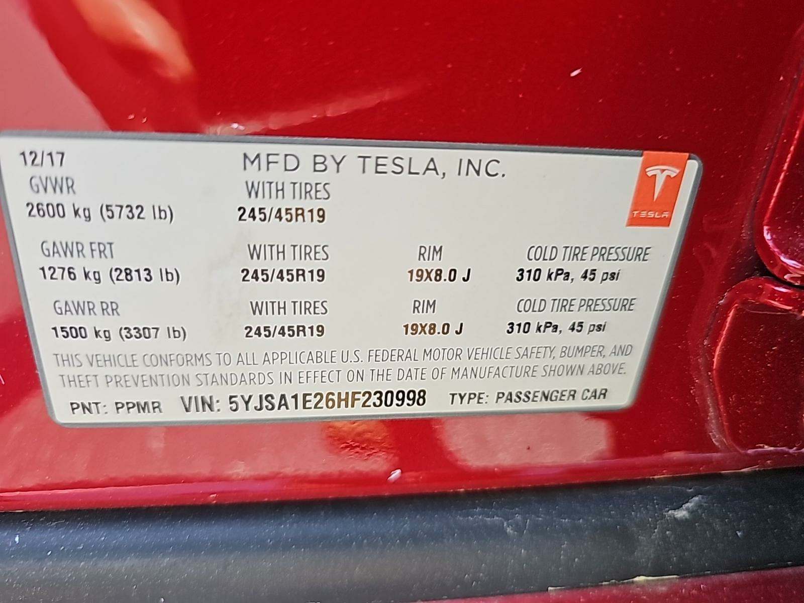 2017 Tesla Model S 75D AWD