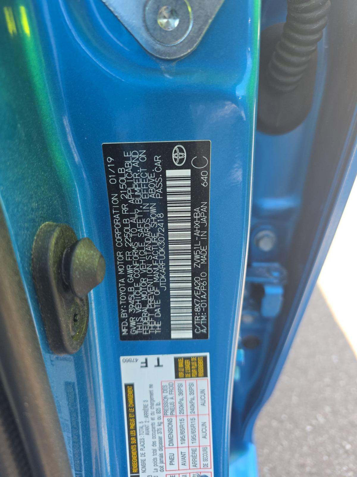 2019 Toyota Prius XLE FWD