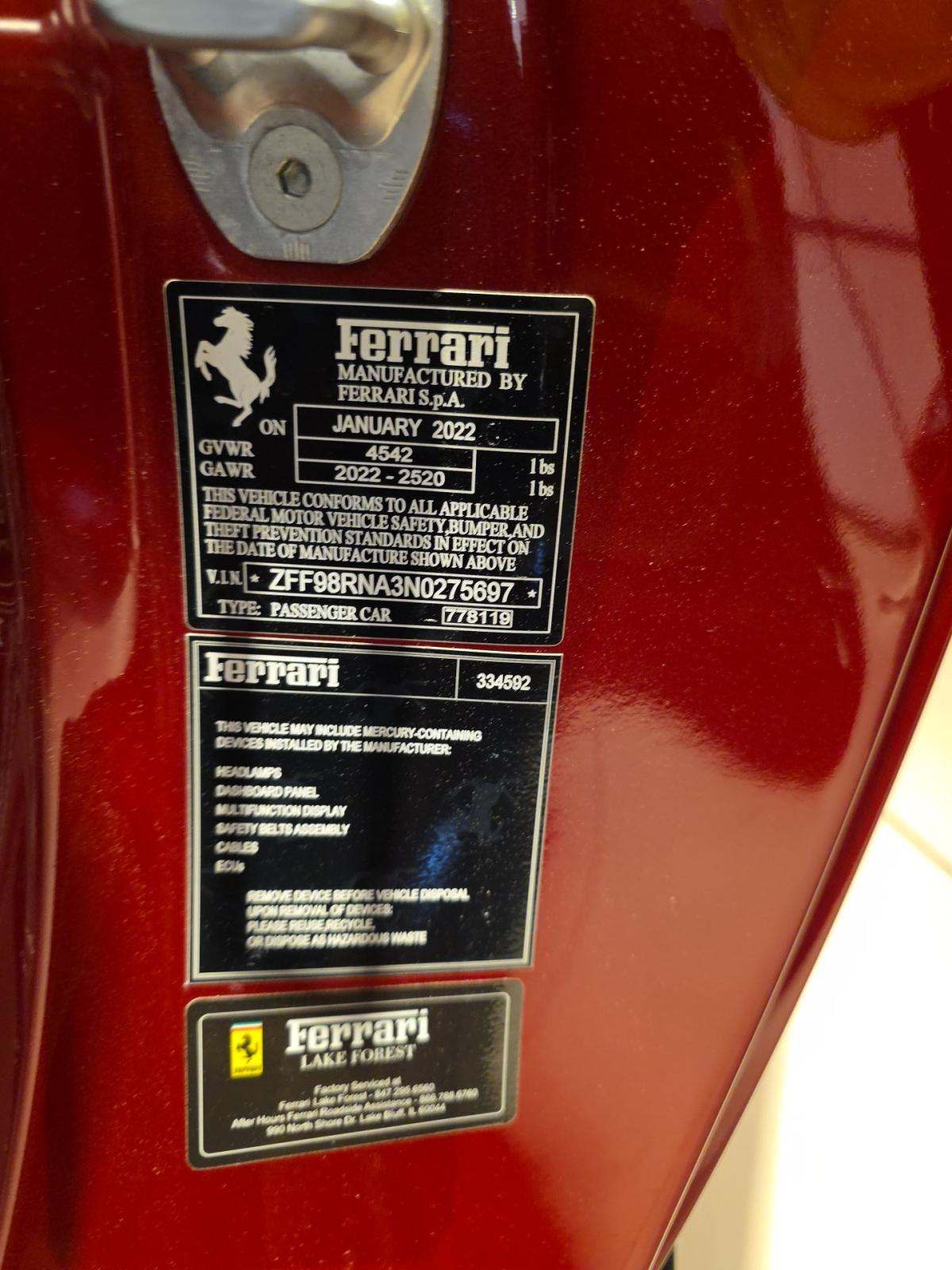 2022 Ferrari Roma Base RWD